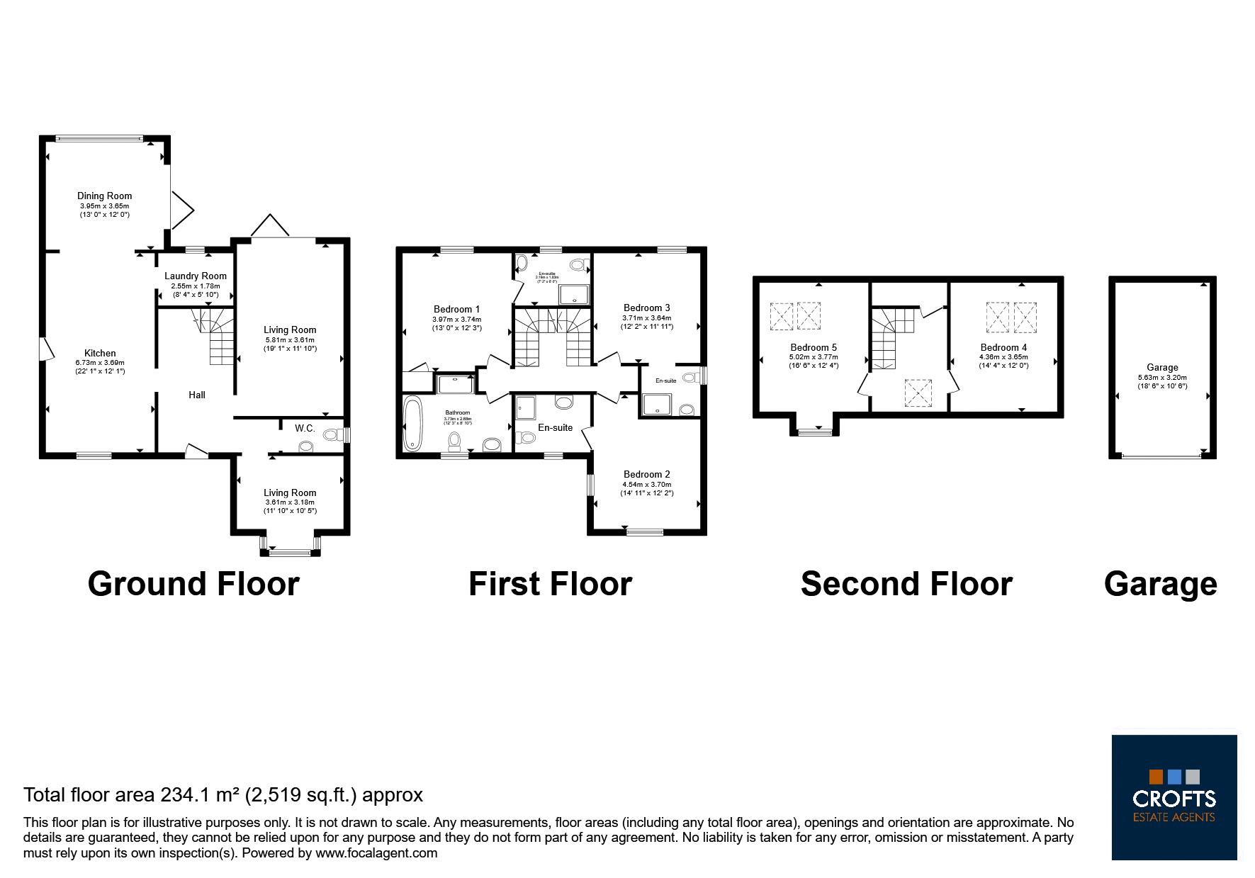 3 Rose Gardens, Buddleia Close, Healing floorplan