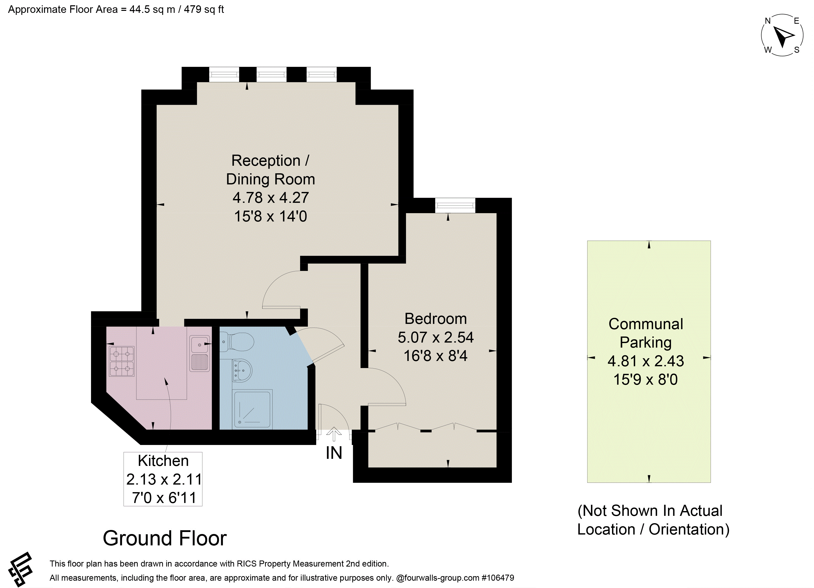 Flat 2, Beech Court, 33b, Arterberry Road, London floorplan