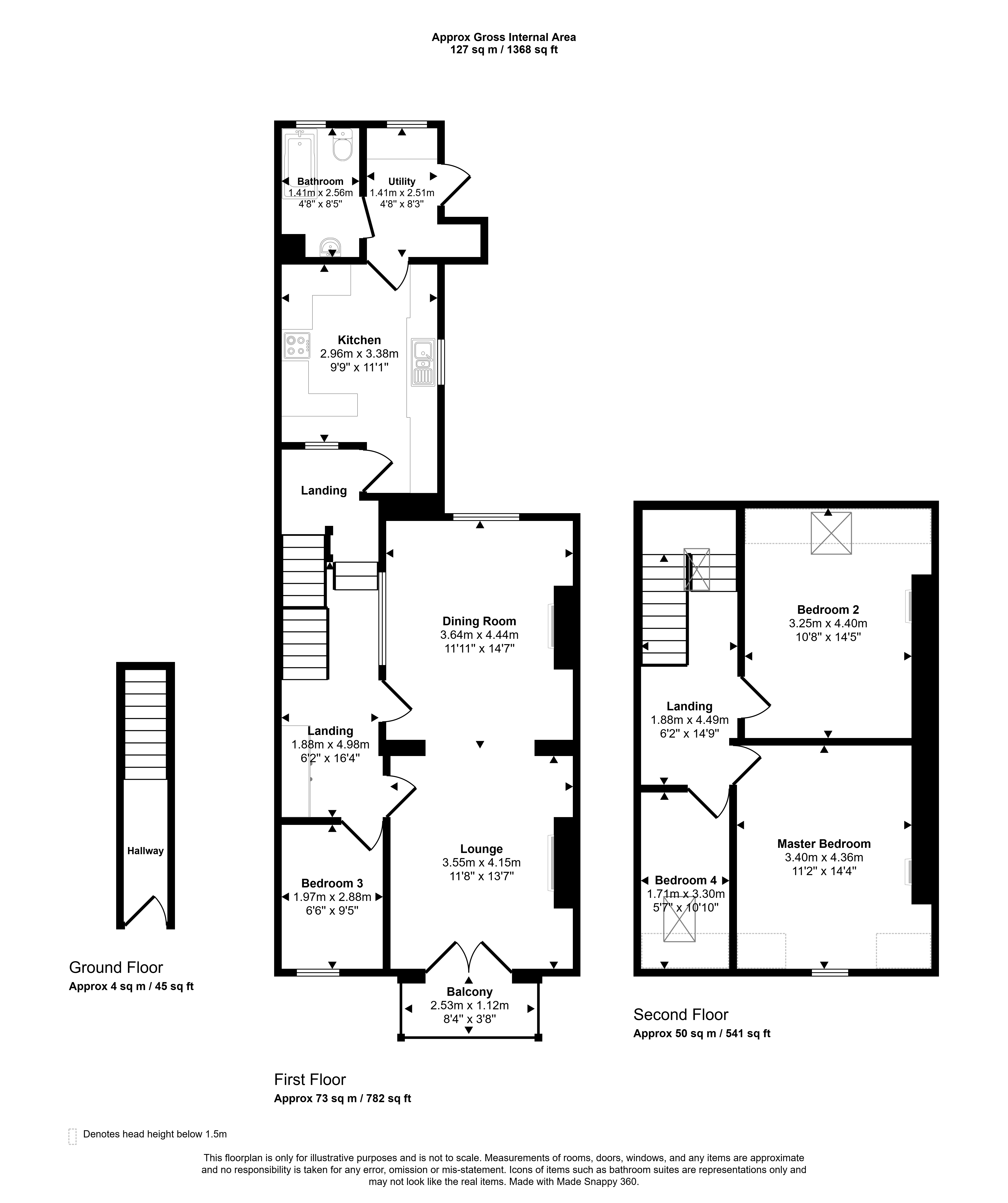 43, Edwards Road, Whitley Bay floorplan