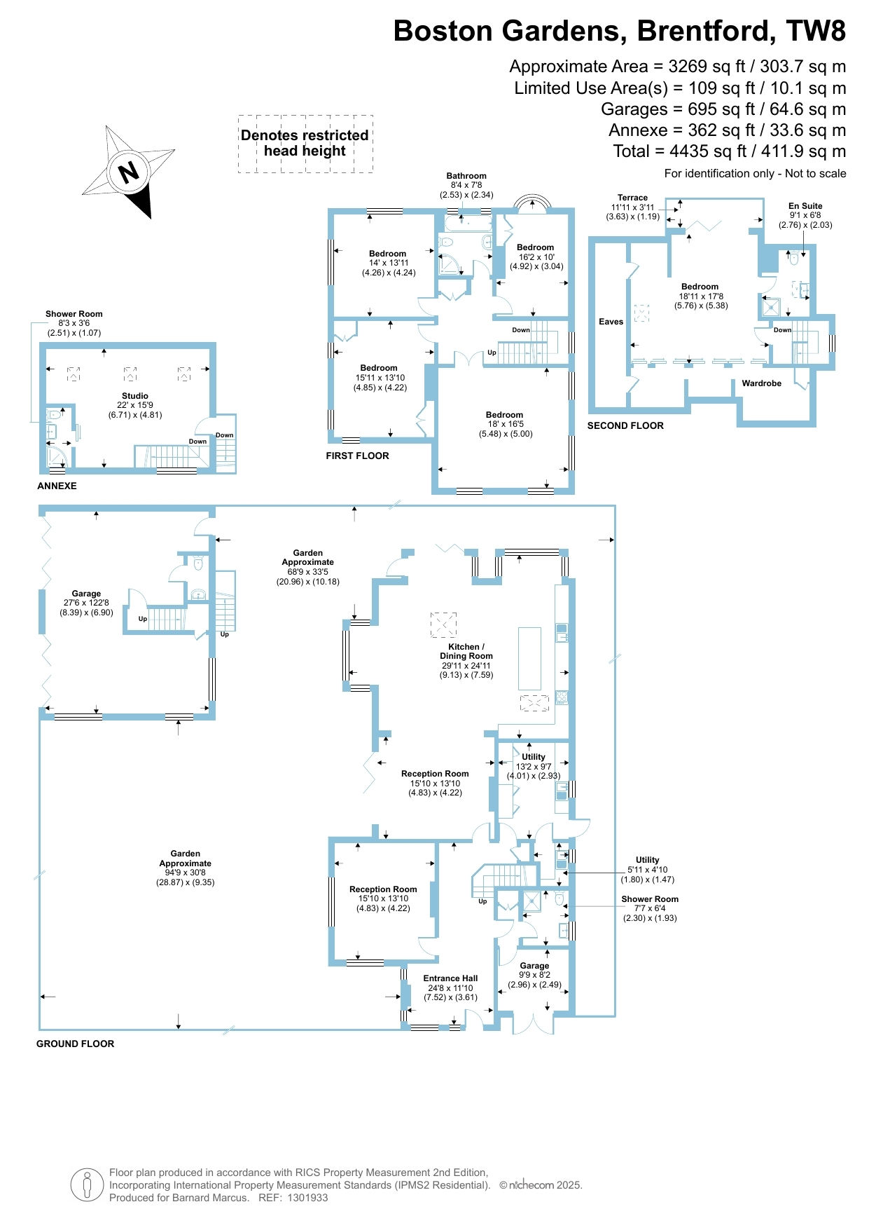 Boston Gardens, Brentford floorplan