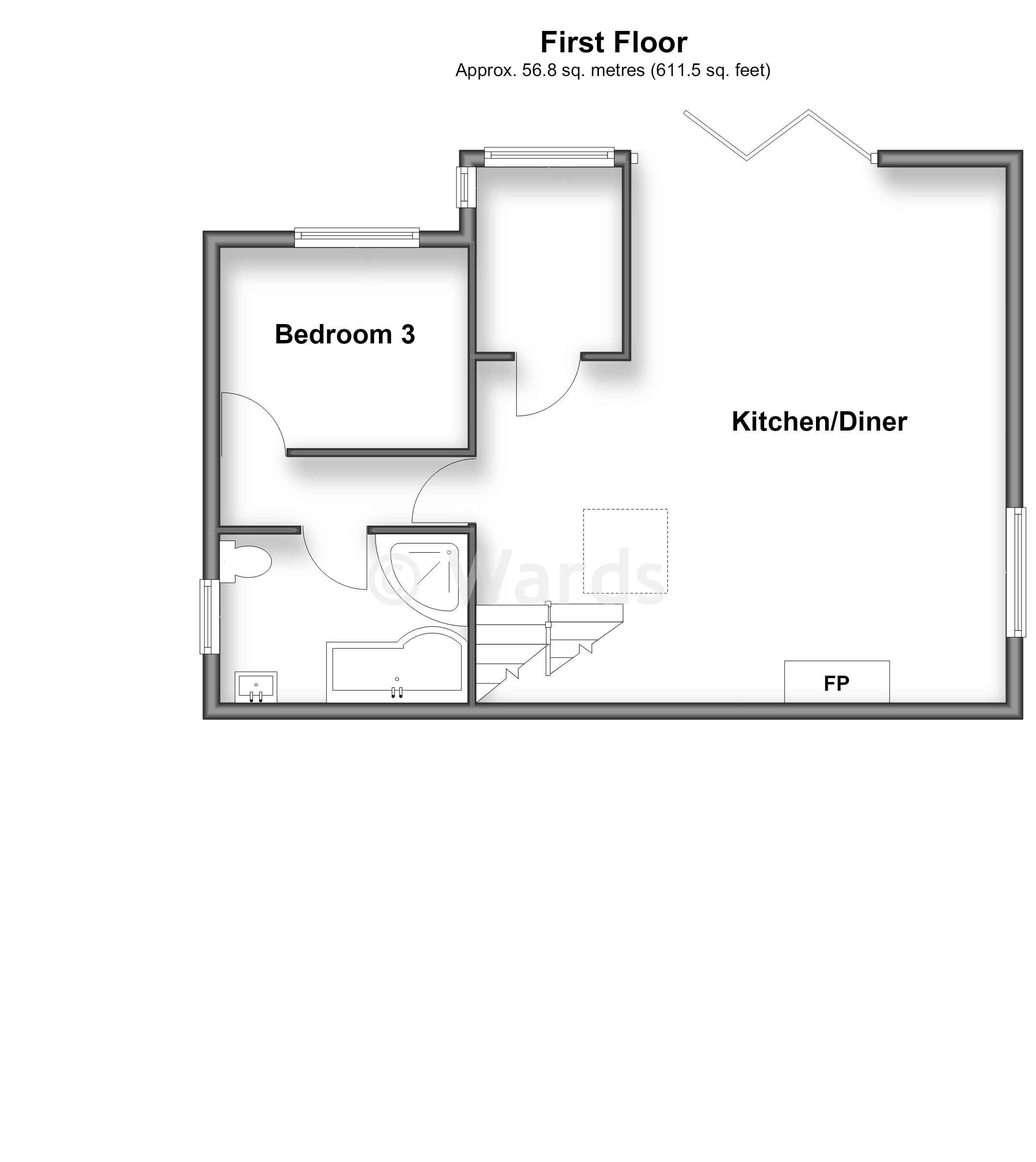 83, Princes Avenue, Chatham floorplan