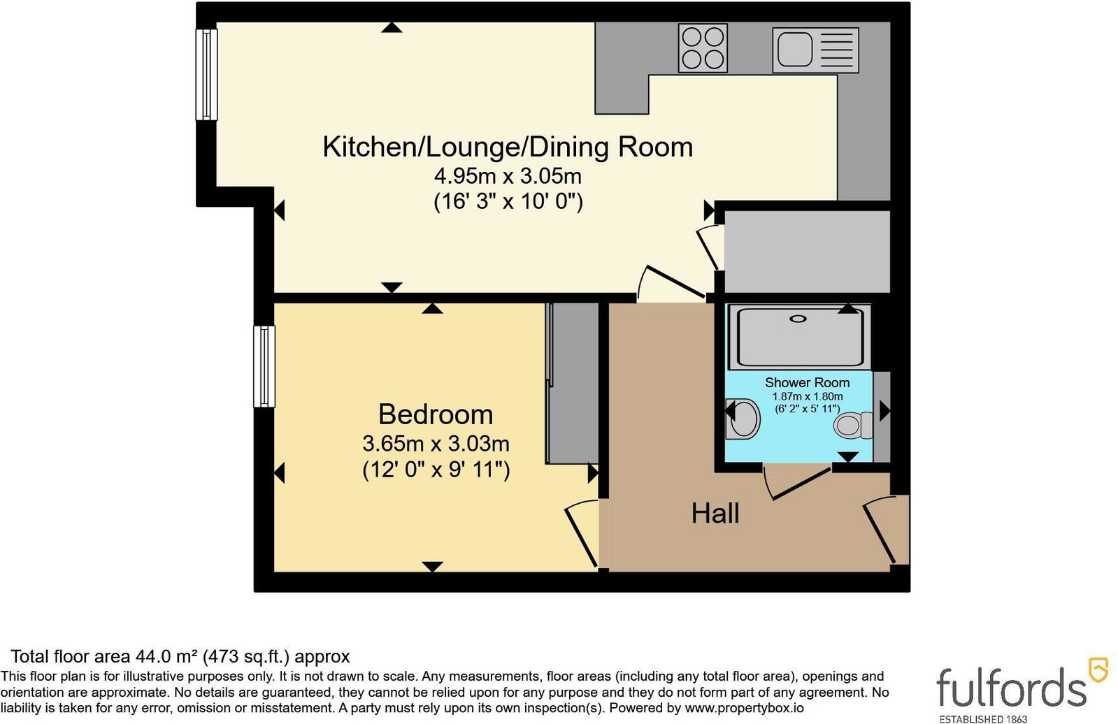 Flat 30 Fleur de Lis, Courtland Road, Paignton floorplan