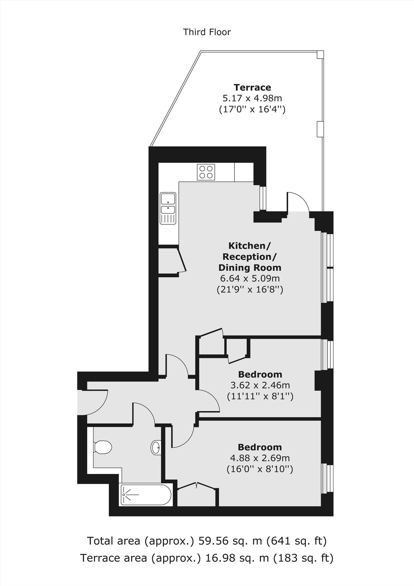 Flat 20, Muro Court, Milcote Street, London floorplan