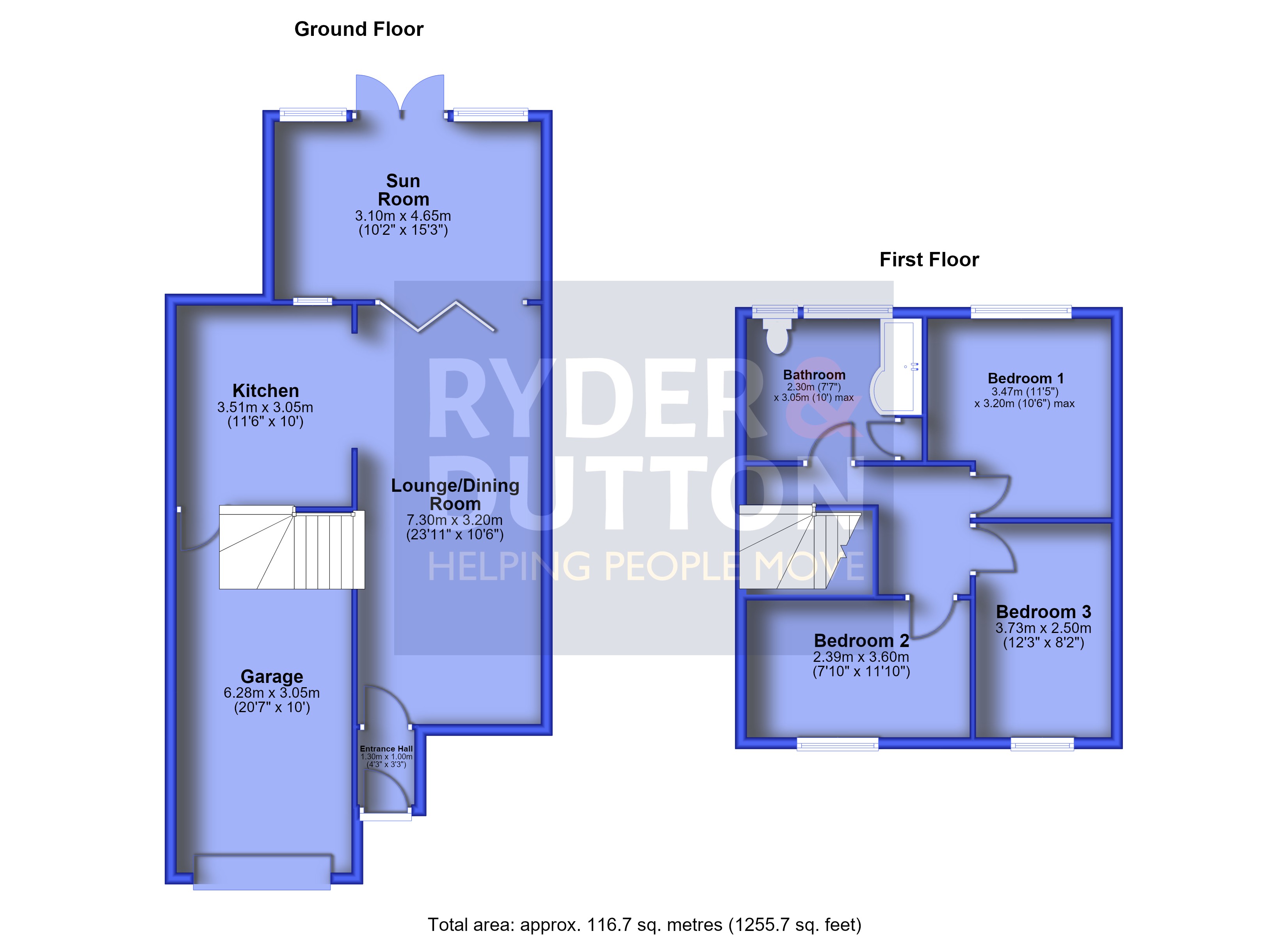 Kinder Close, Derbyshire floorplan