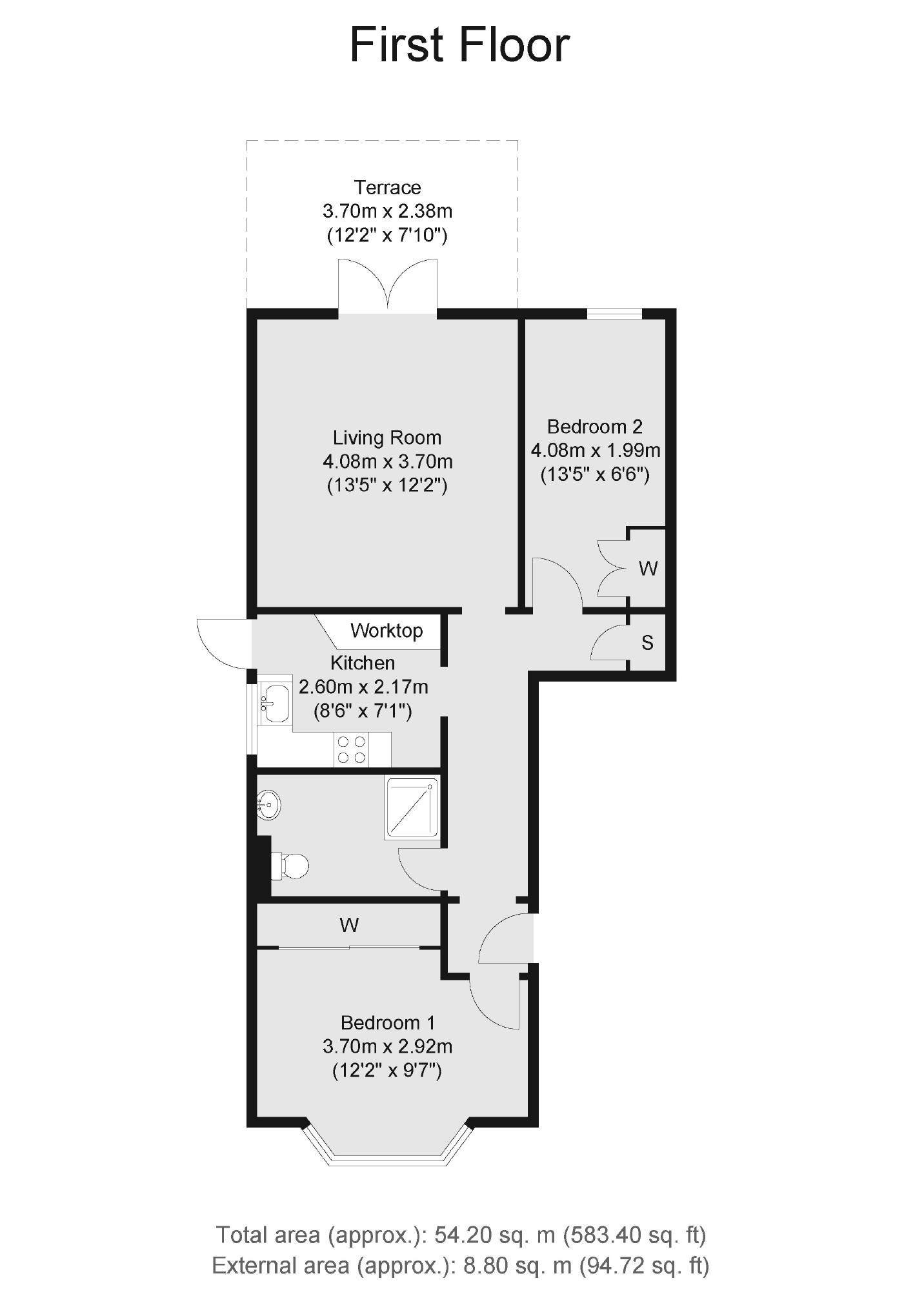 7 Barons Court, Broom Road, Teddington floorplan