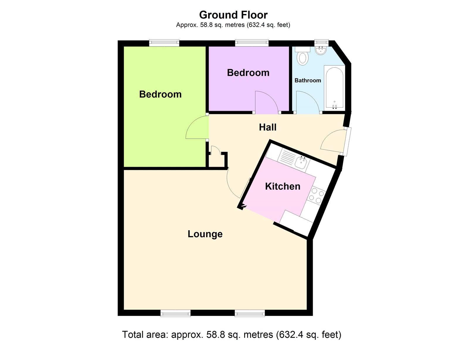 Flat 2, 24, Meadowford Close, London floorplan
