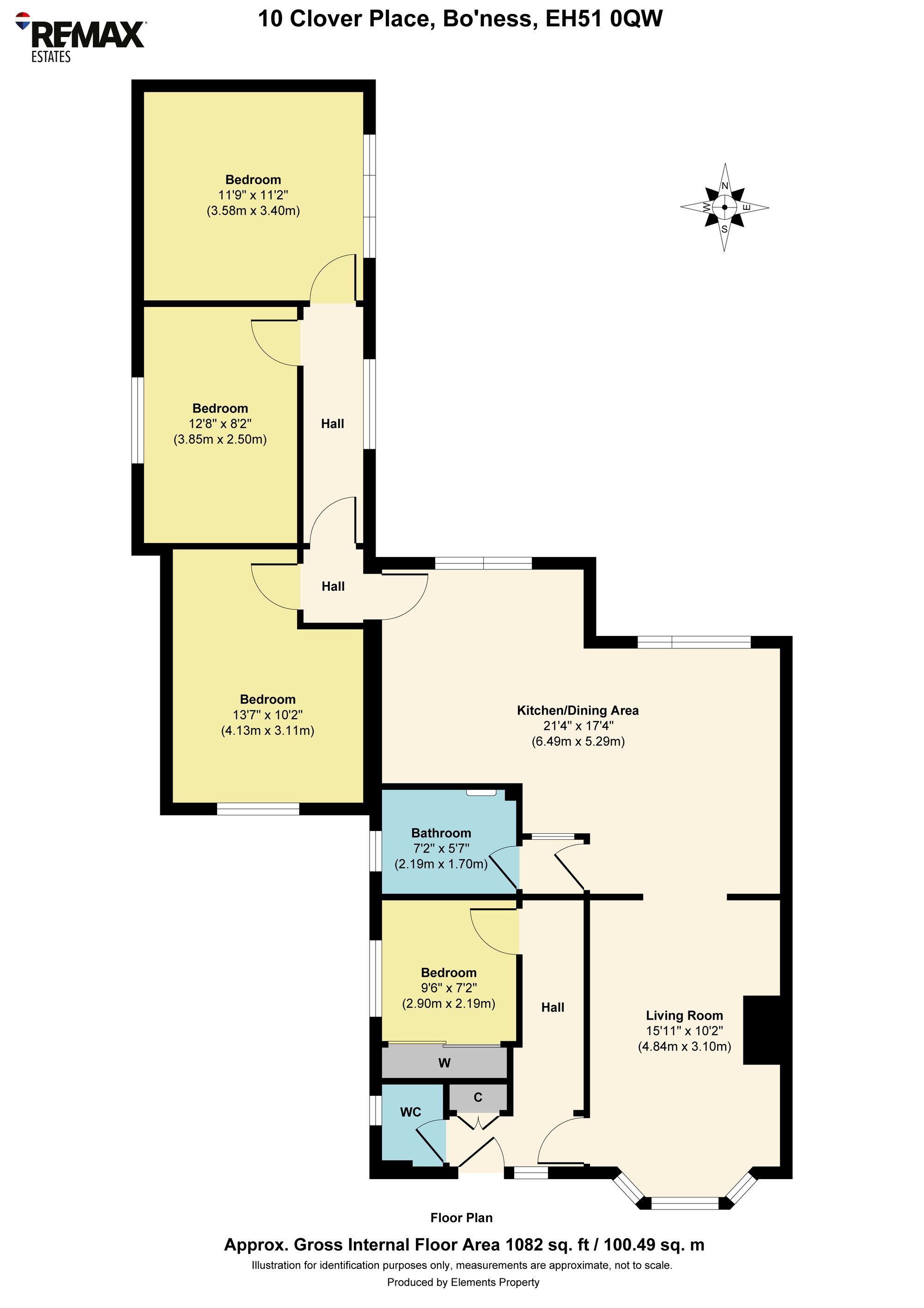 10 Clover Place, Bo'ness floorplan