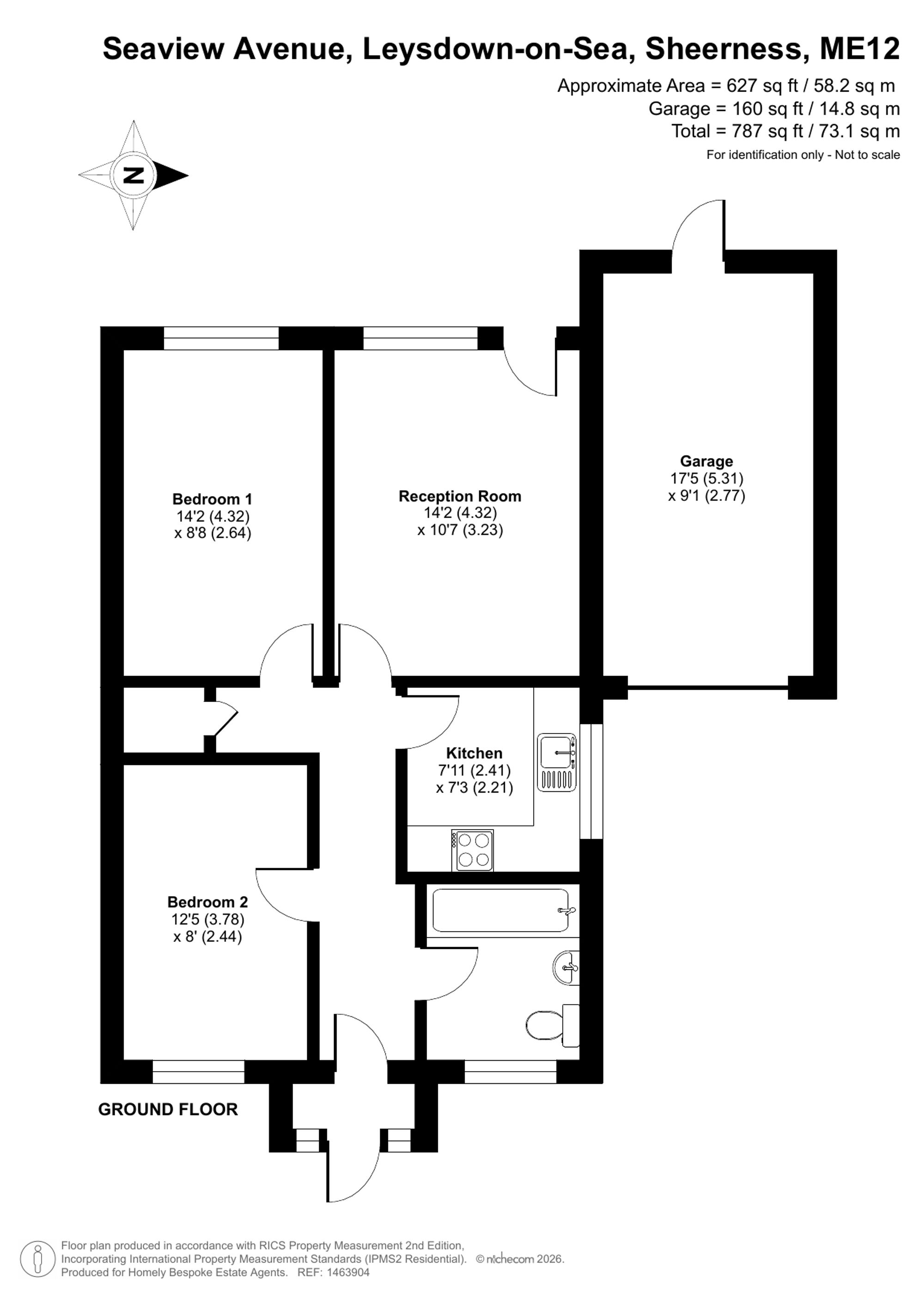 17 Seaview Avenue, Sheerness floorplan
