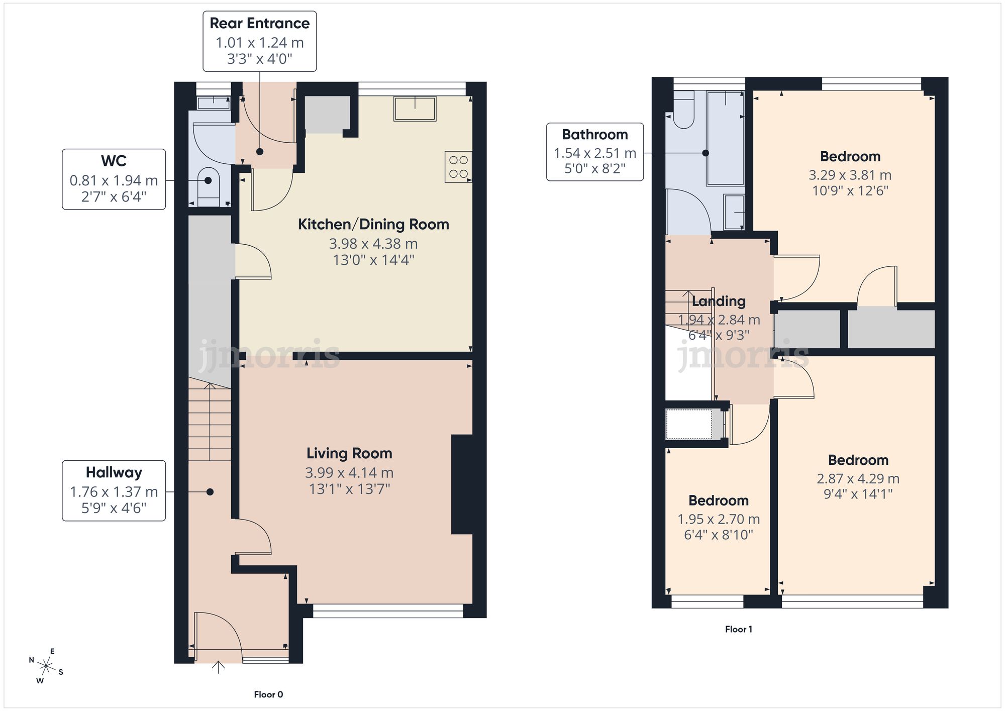 14 Felin Ban Estate, Cardigan floorplan