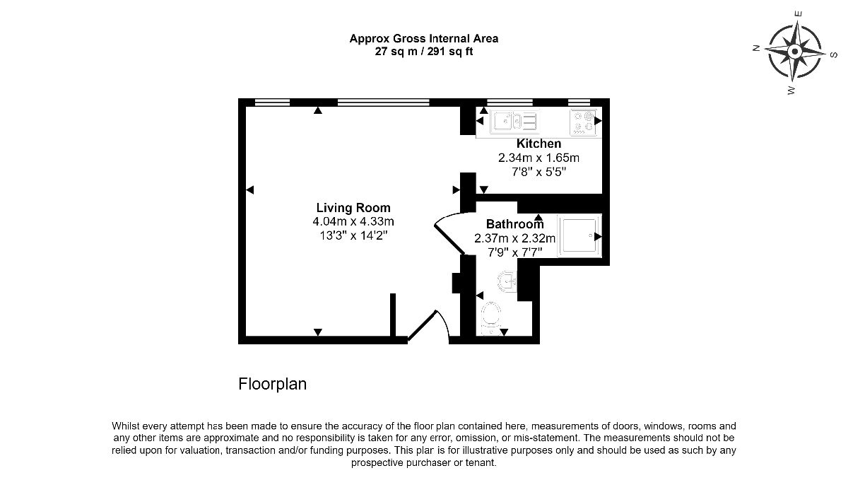 Flat 10, 22 Westgate, Rotherham floorplan
