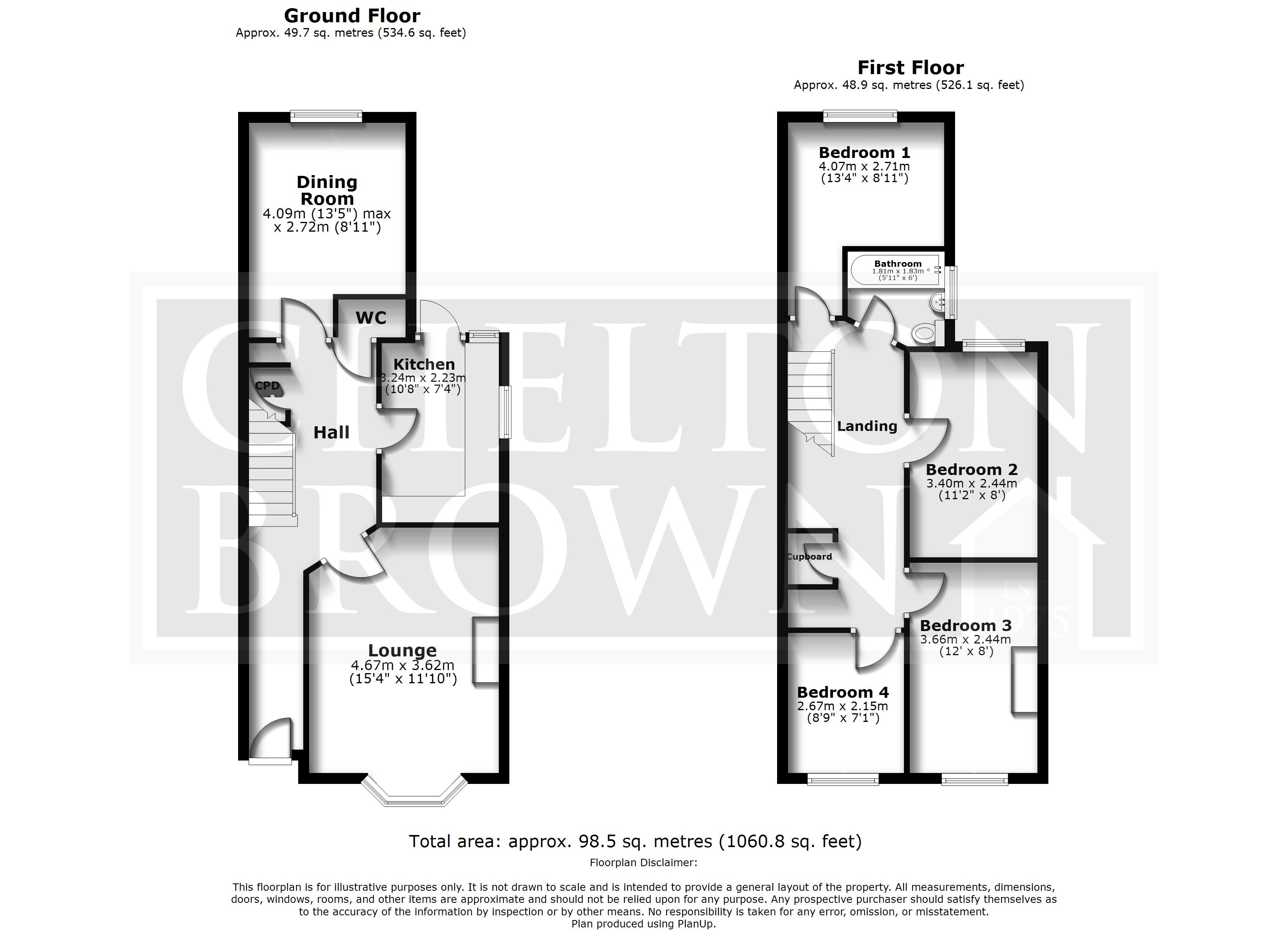 69, Balmoral Road, Northamptonshire floorplan