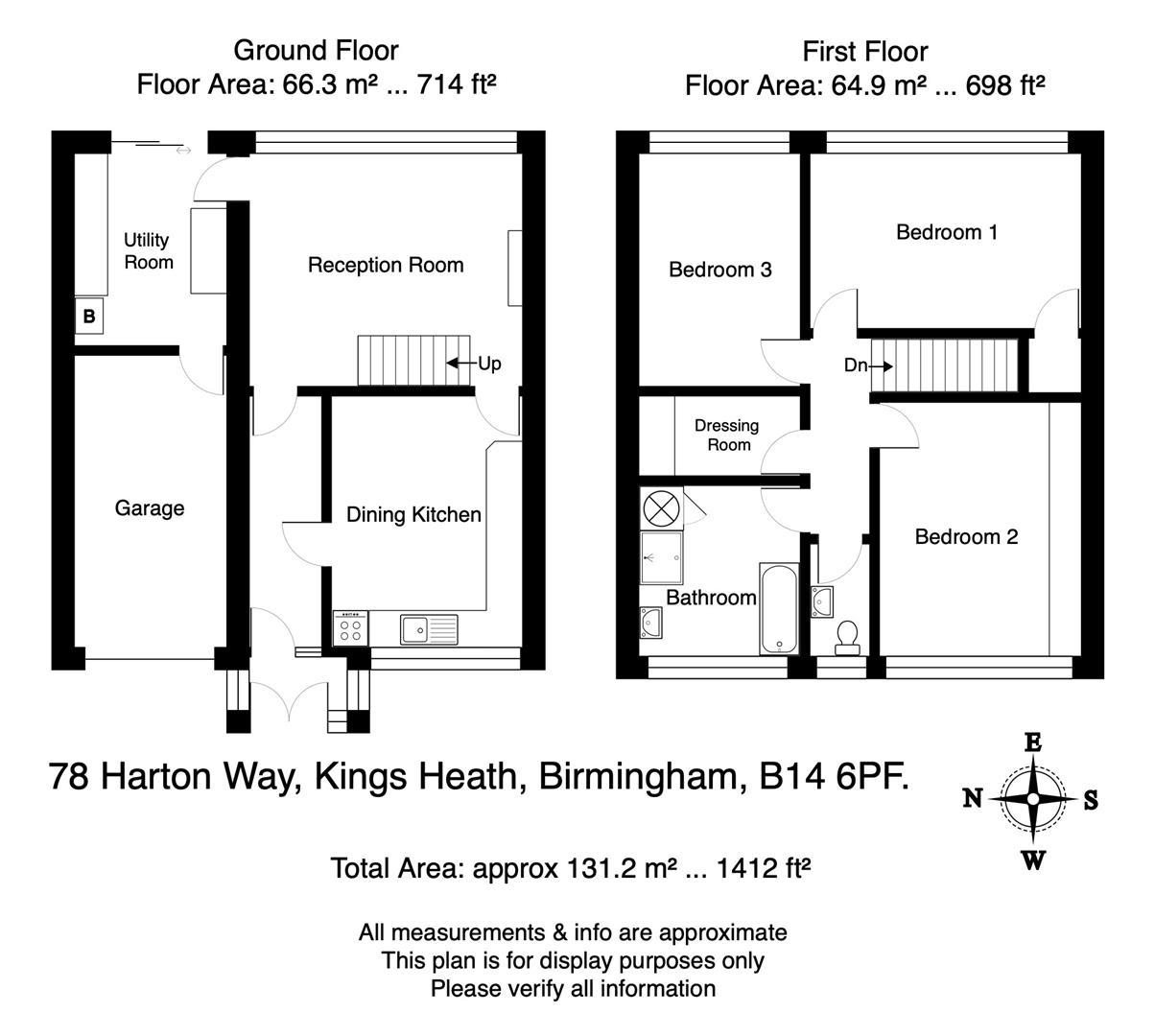 78, Harton Way, Birmingham floorplan