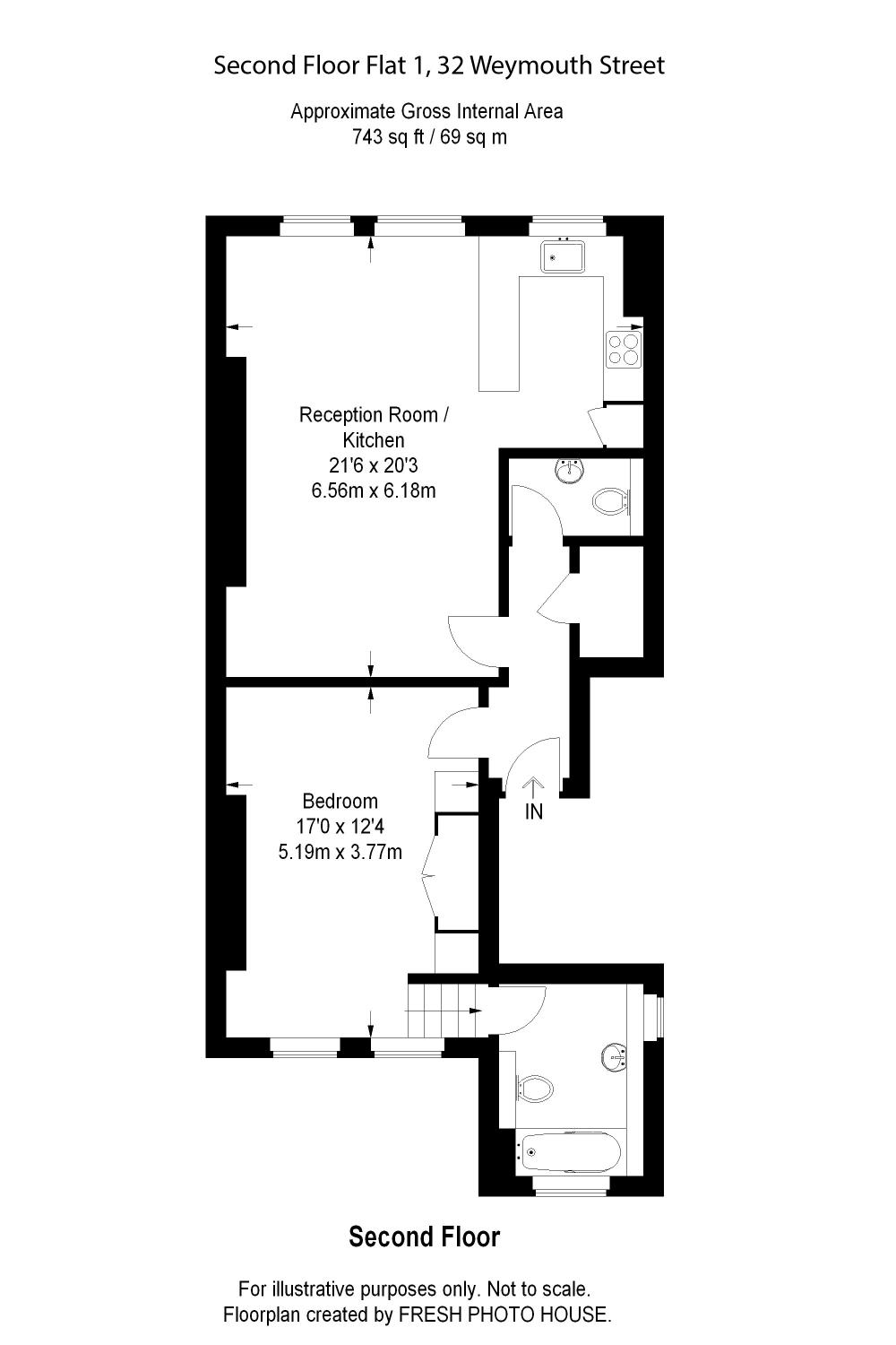 1 Bedrooms Flat to rent in Weymouth Street, Marylebone W1G