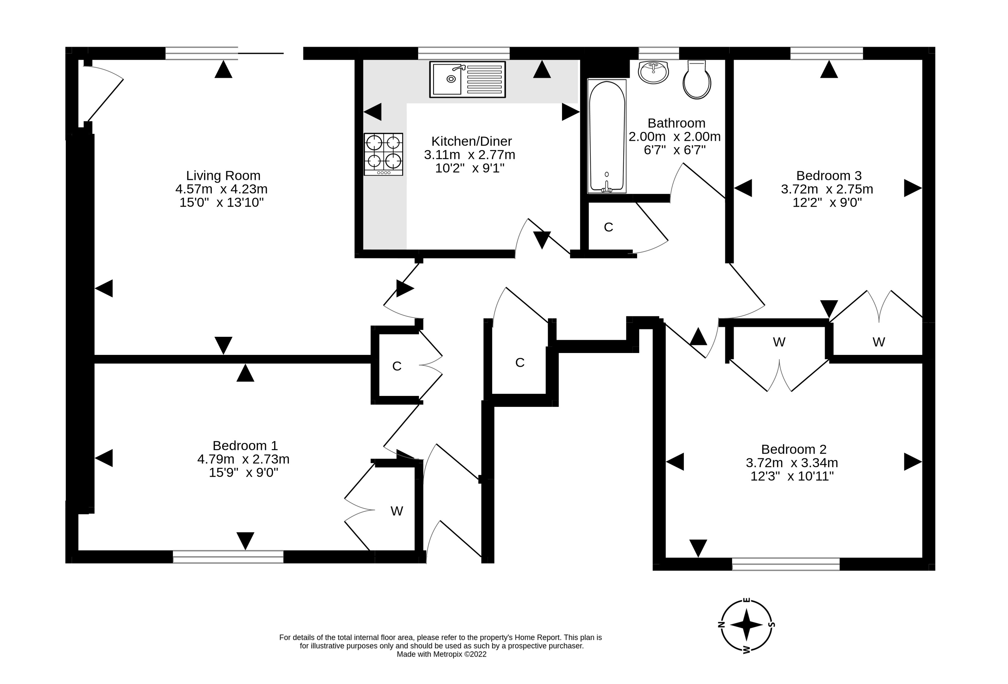 5 Walter Scott Avenue, The Inch, Edinburgh EH16, 3 bedroom flat for