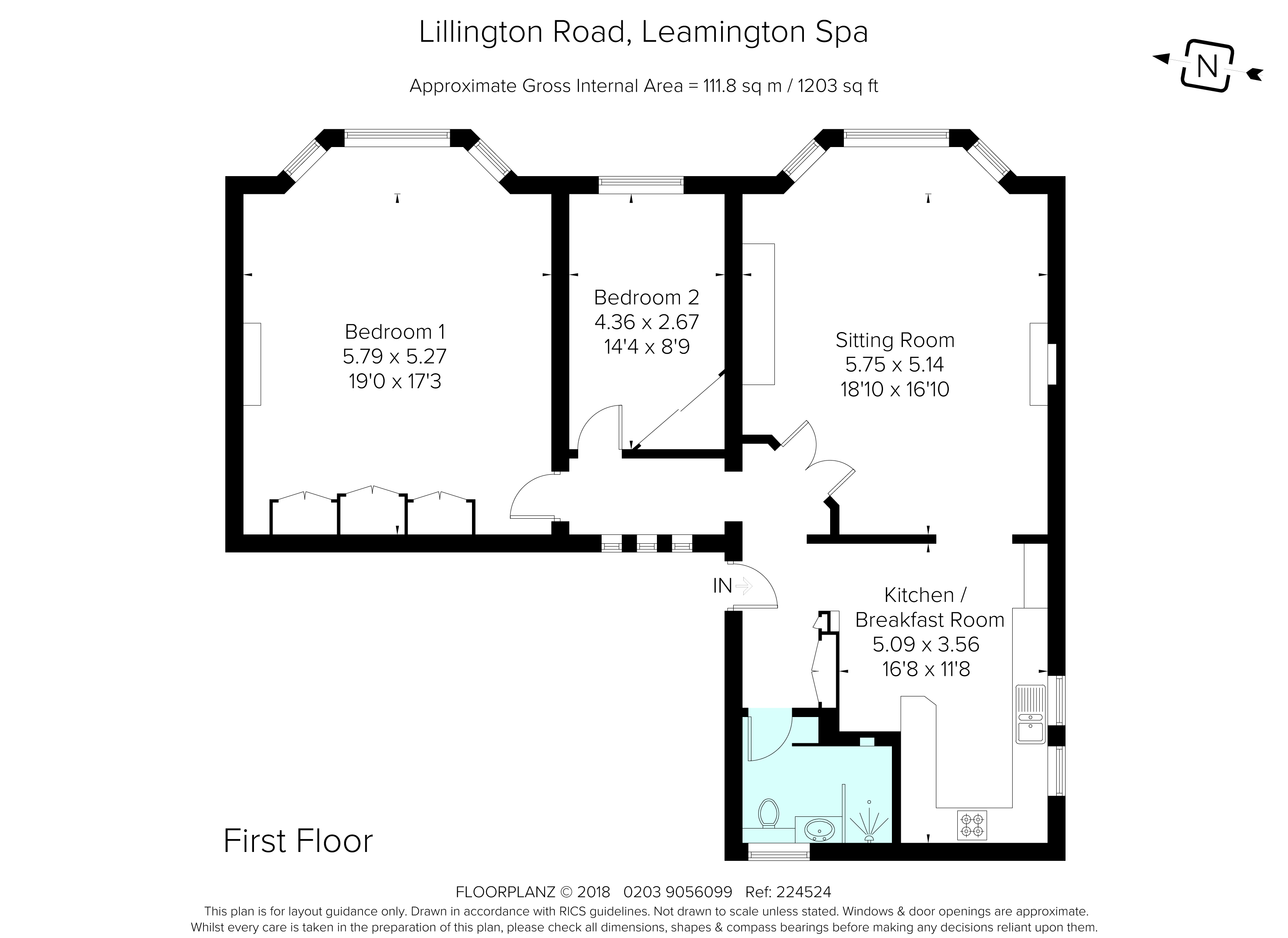 2 Bedrooms Flat to rent in Lillington Road, Leamington Spa CV32