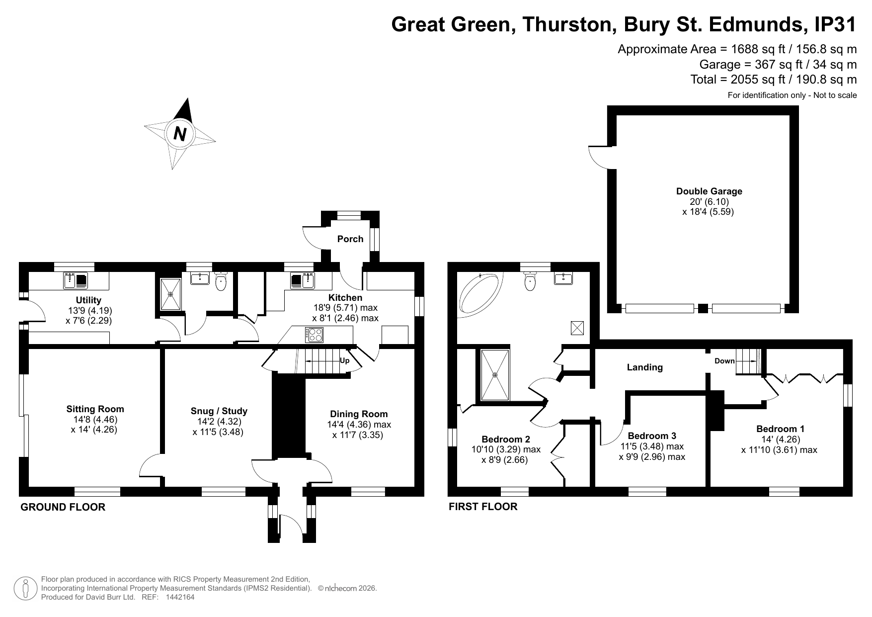 Walnut Tree Cottage, Great Green, Bury St. Edmunds floorplan