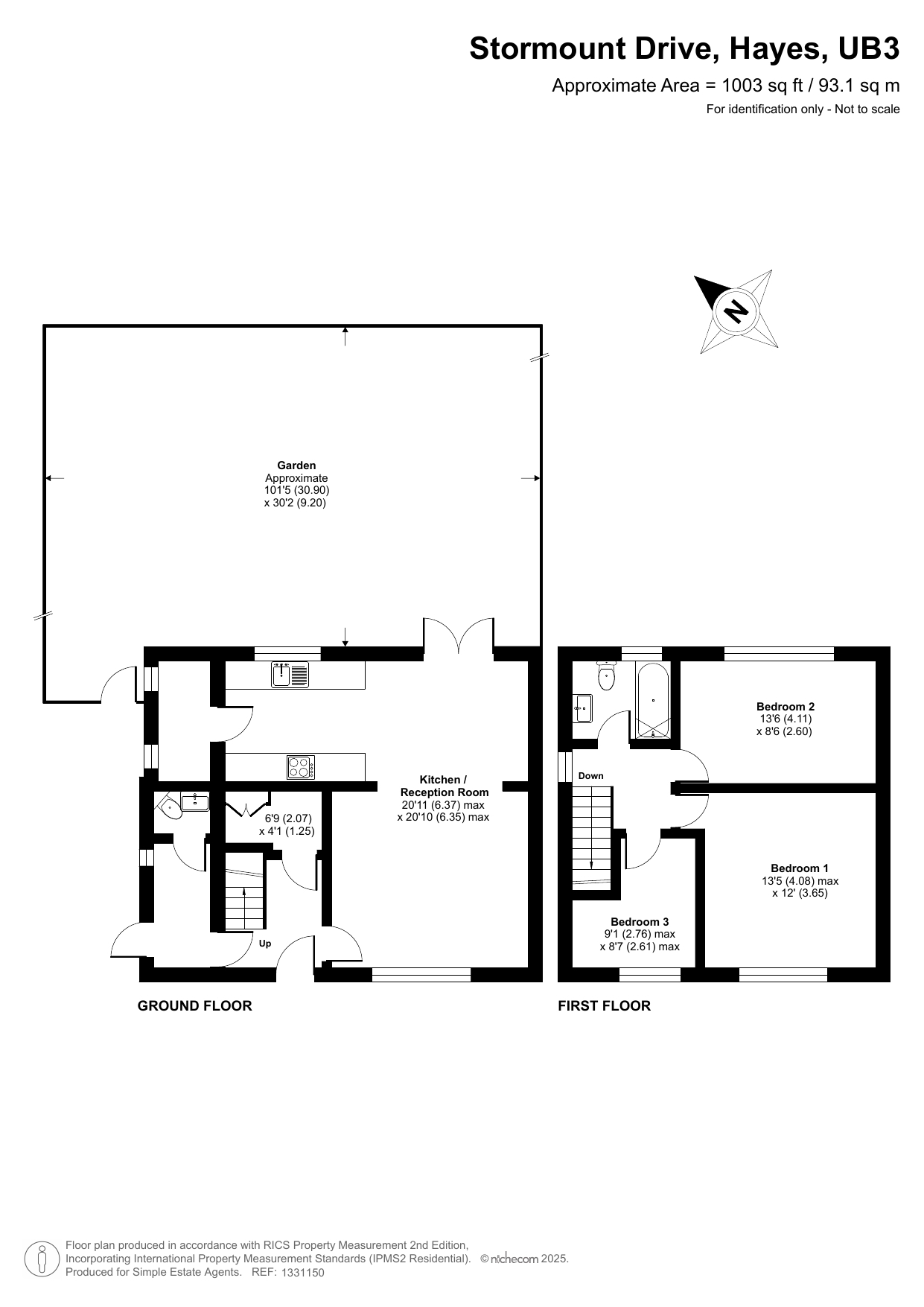 58, Stormount Drive, Hayes floorplan