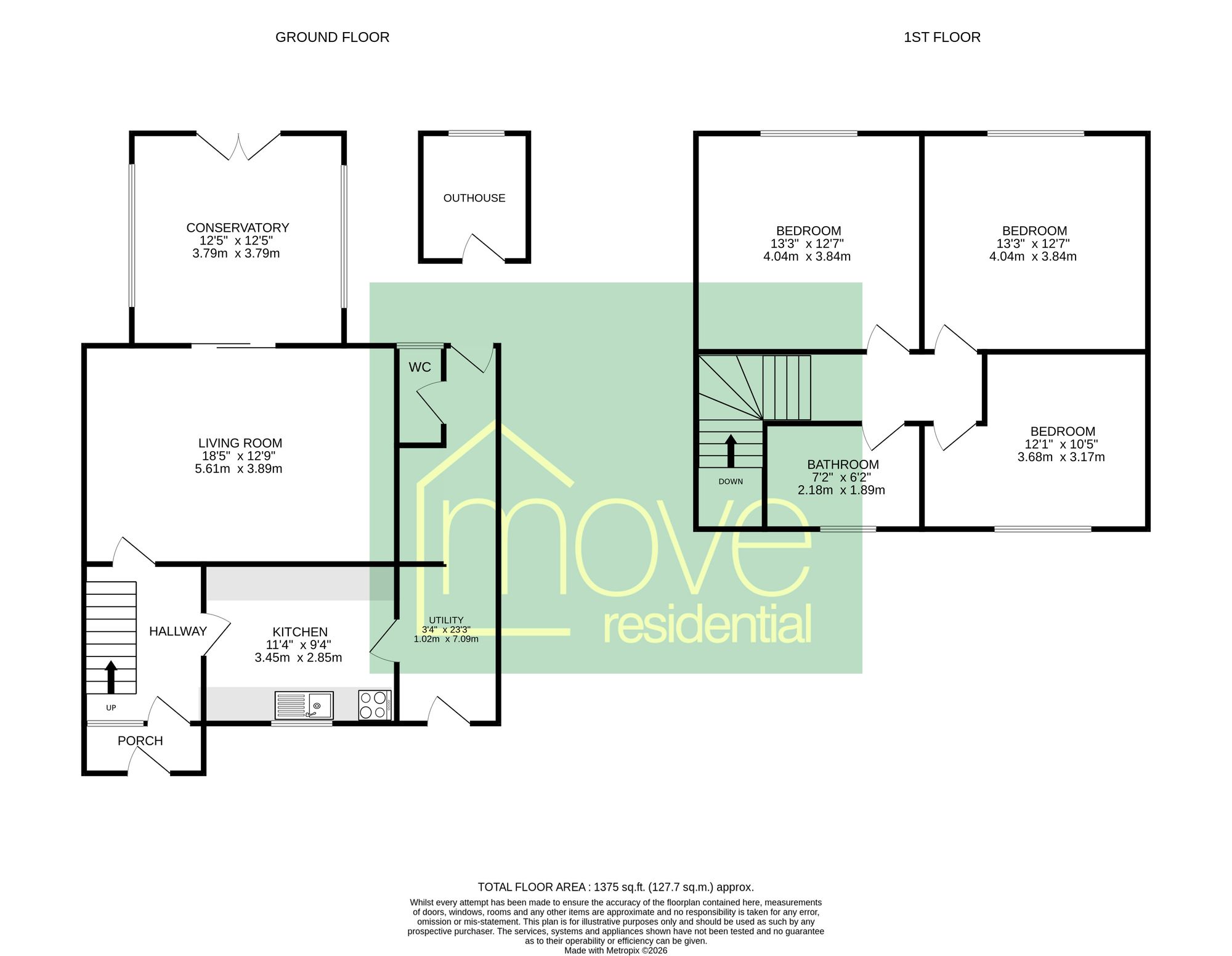 57 Kelsall Avenue, Wirral floorplan