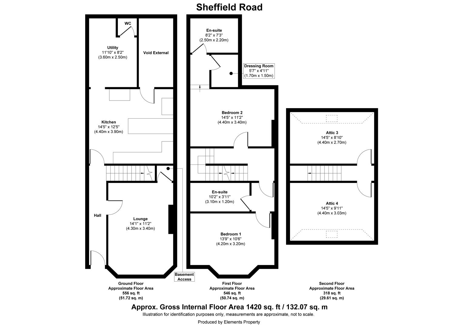 205, Sheffield Road, Barnsley floorplan