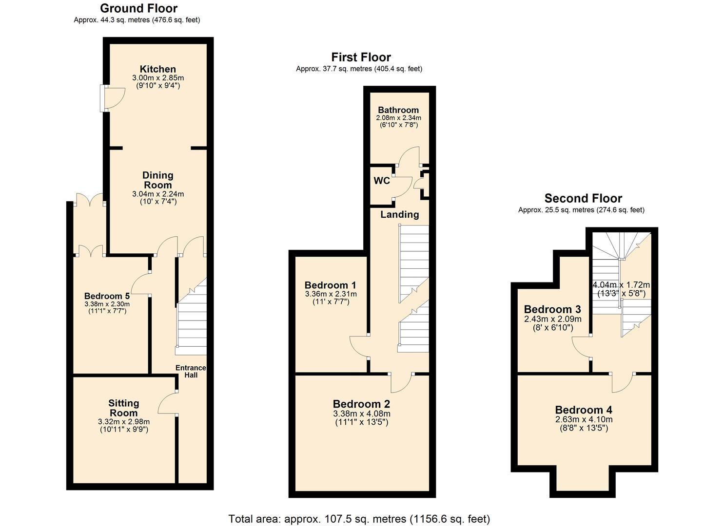 Gordon Road, Exeter floorplan