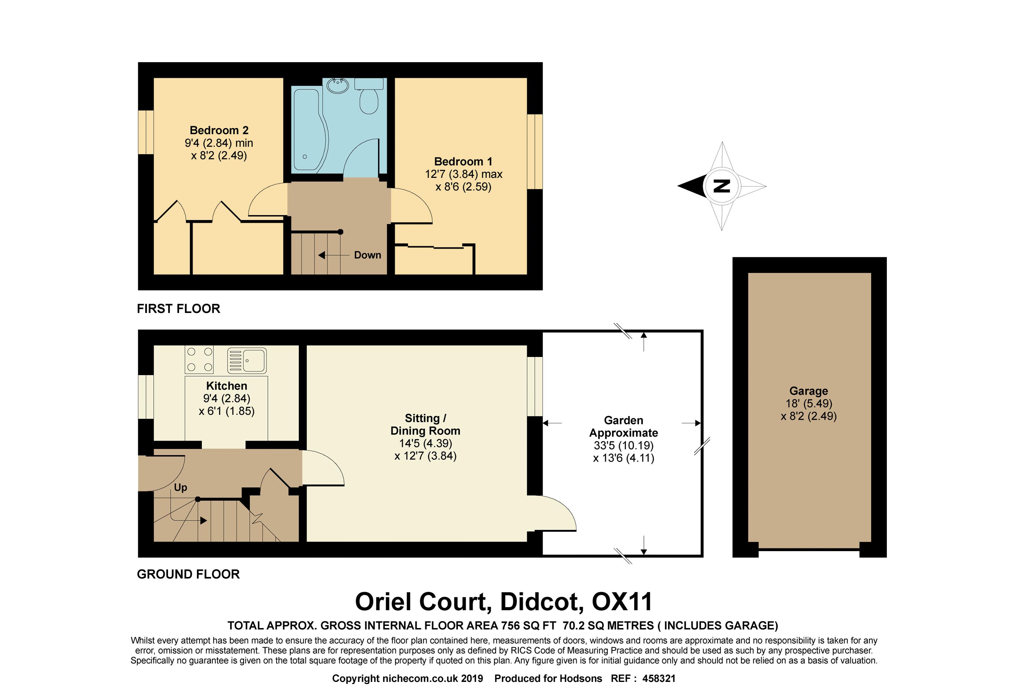 2 Bedrooms Terraced house for sale in Oriel Court, Didcot OX11