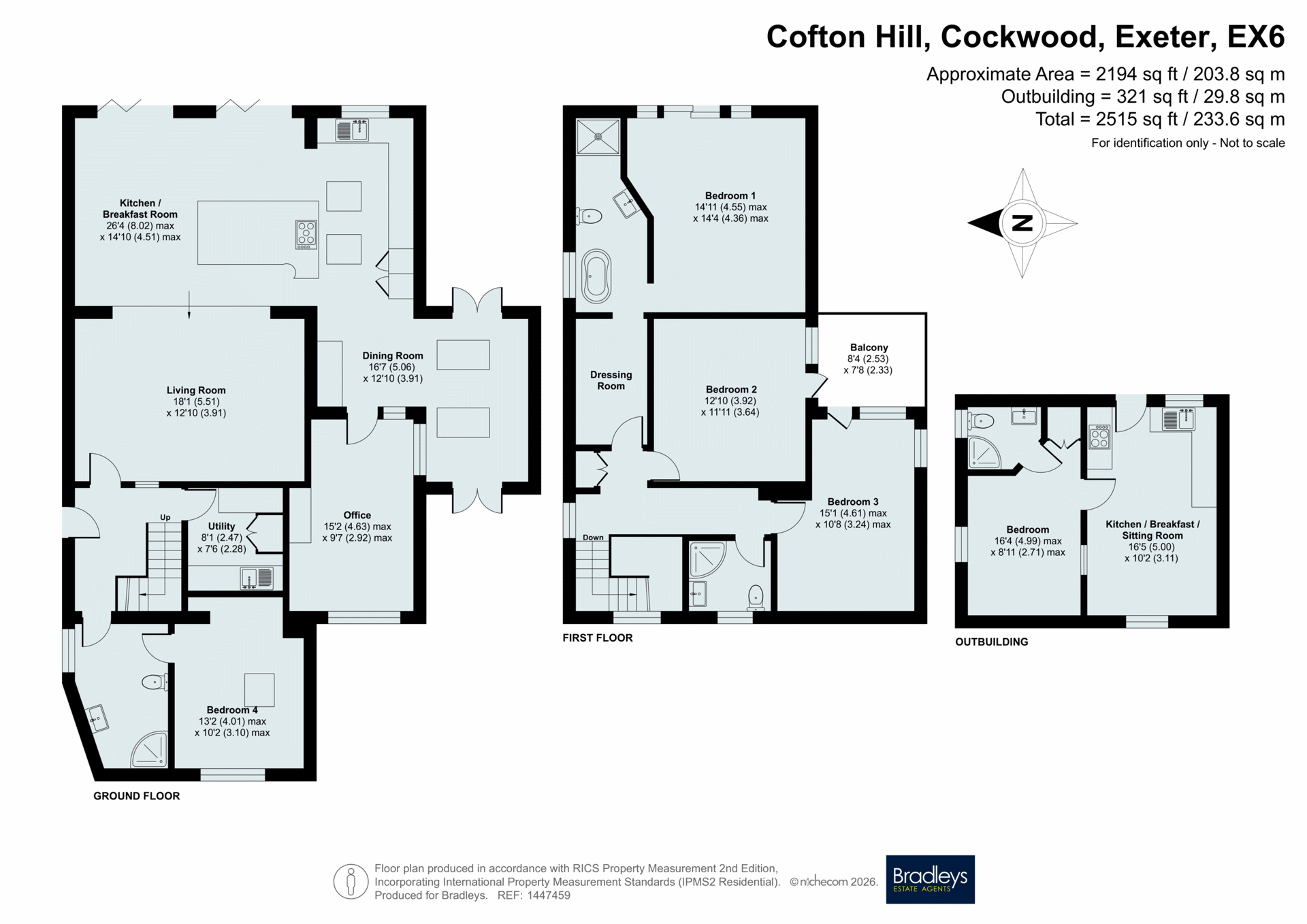 36, Cofton Hill, Exeter floorplan