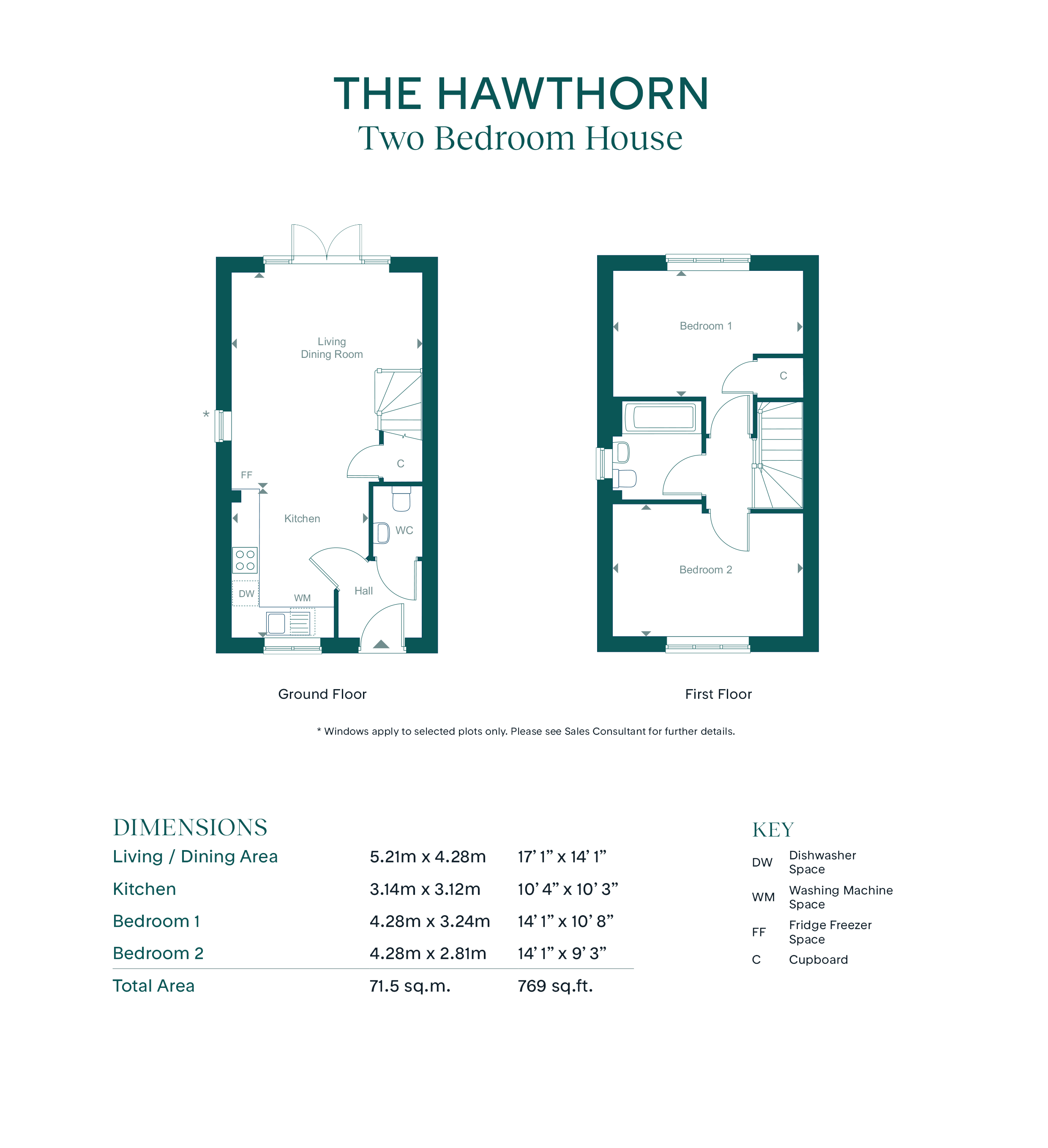 15 Cinquefoil Close - Hawthorn RL, Leaf Living at Whiteley Meadows, Whiteley, SO30, Whiteley floorplan