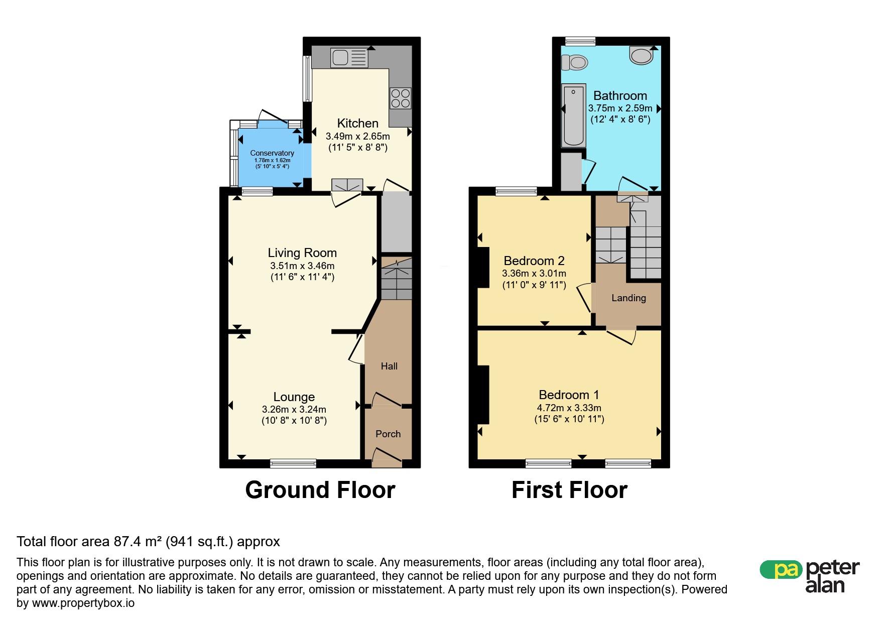 24, Farm Road, Neath floorplan