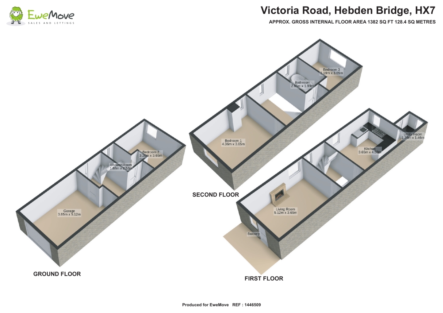 32, Victoria Road, Hebden Bridge floorplan