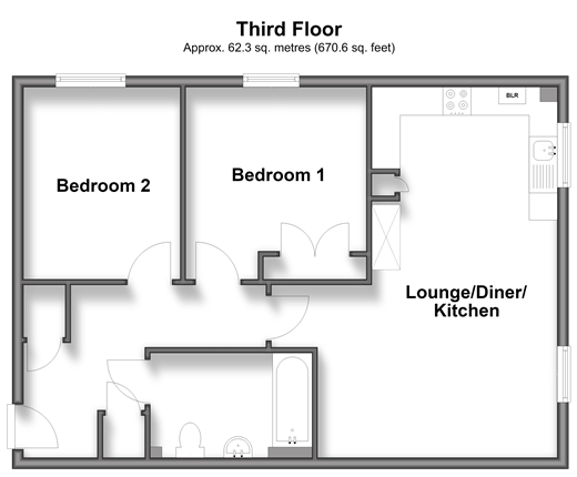 Melrose Close, Maidstone floorplan