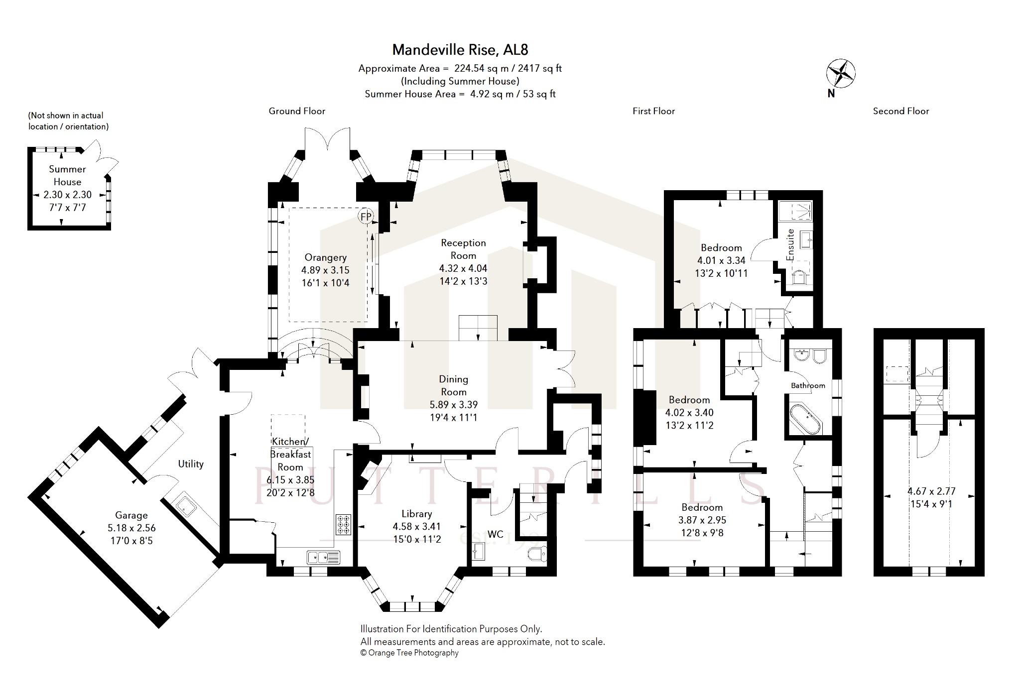 12, Mandeville Rise, Welwyn Garden City floorplan