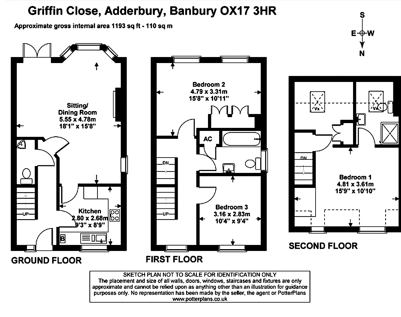 20, Griffin Close, Banbury floorplan