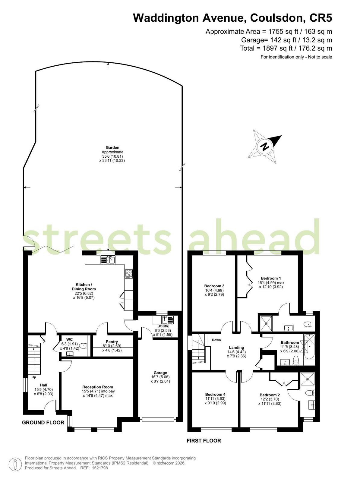 121, Waddington Avenue, Coulsdon floorplan