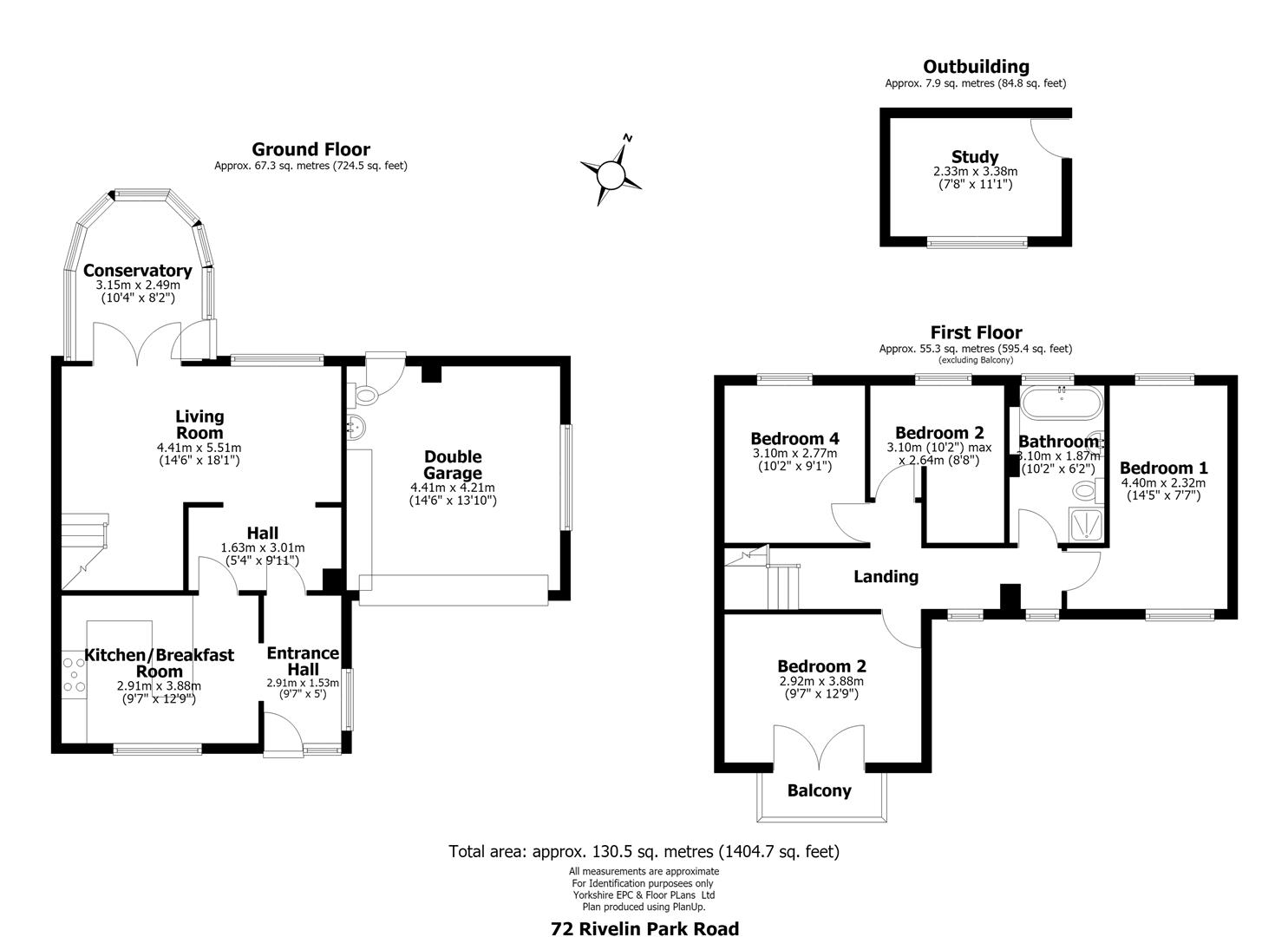 72, Rivelin Park Road, Sheffield floorplan