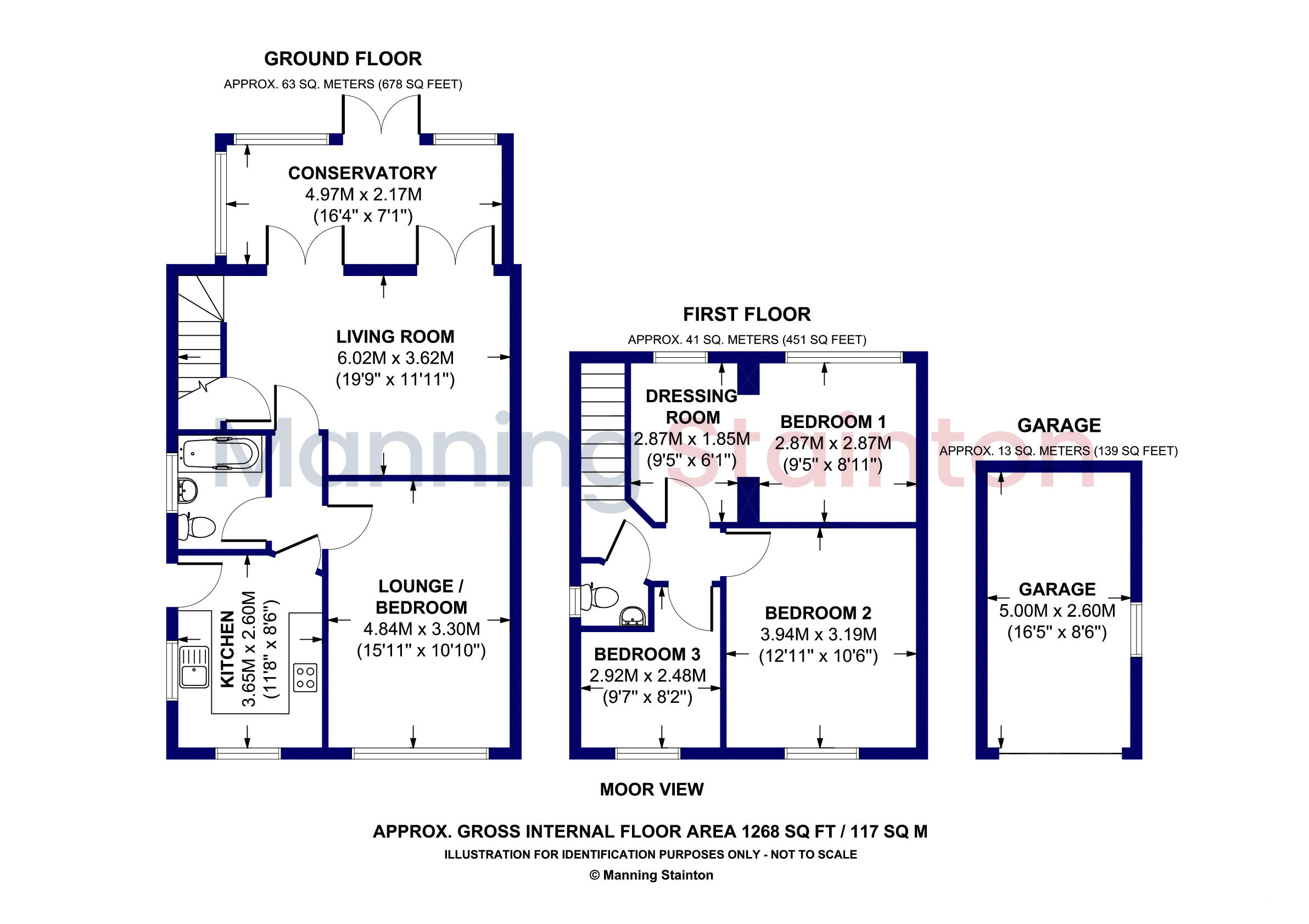 4, Moor View, Wakefield floorplan