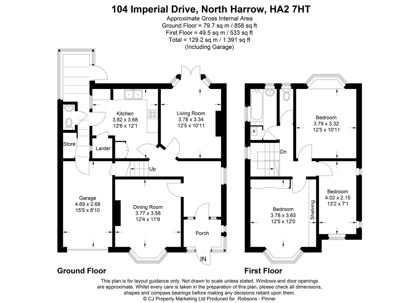 104, Imperial Drive, Harrow floorplan