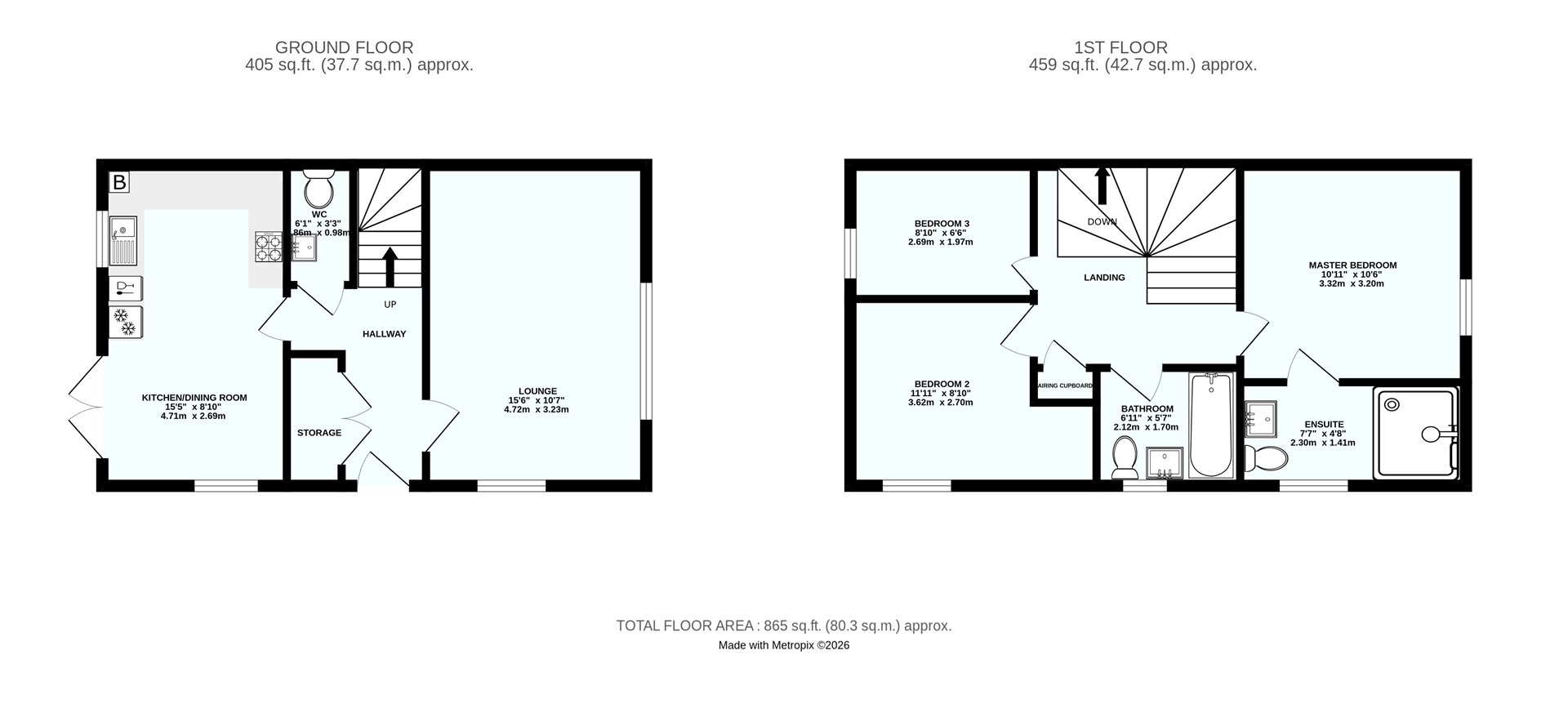 11, Holwill Close, Exeter floorplan
