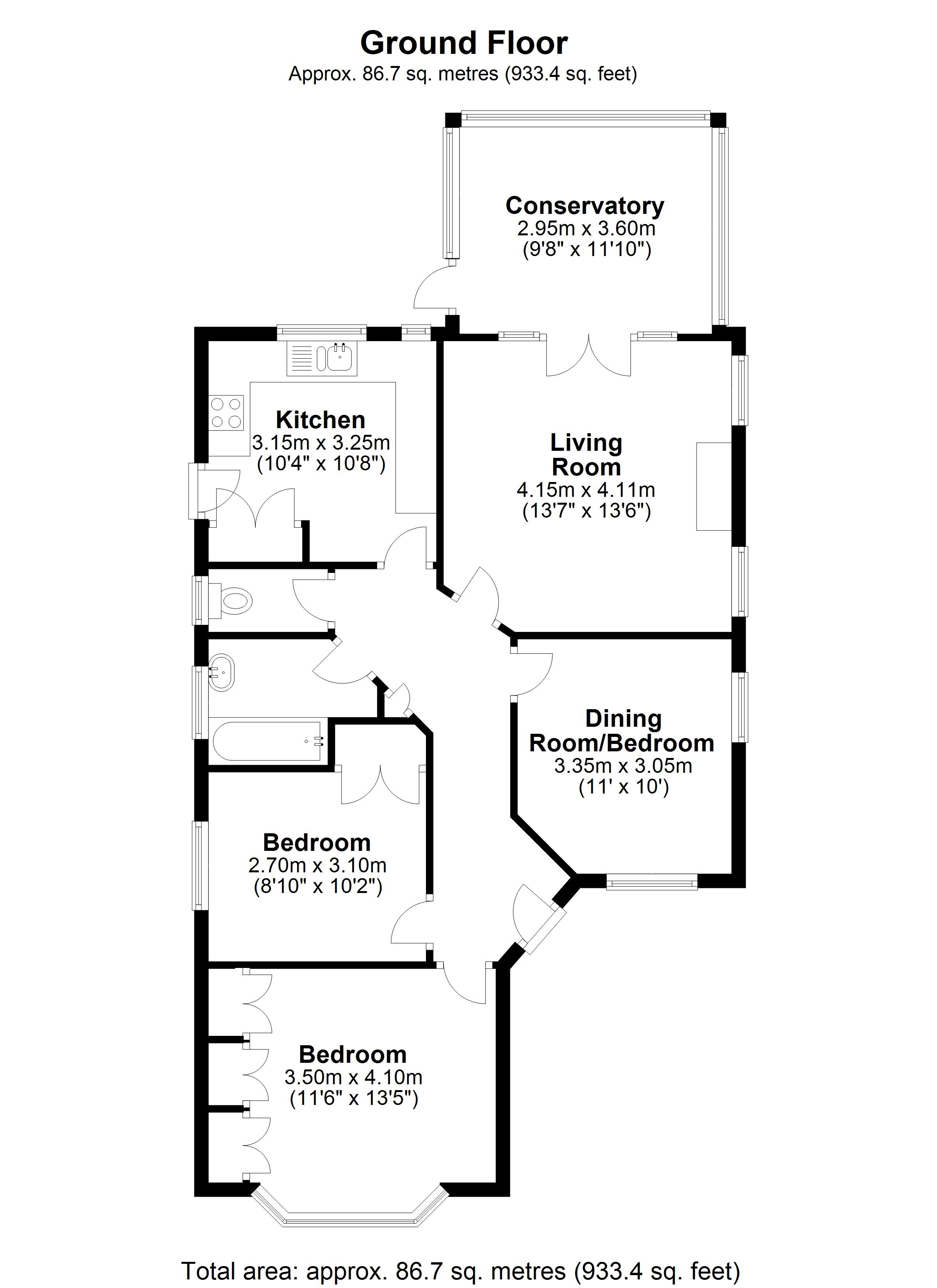 Rectory Lane, Byfleet KT14, 3 bedroom detached bungalow for sale