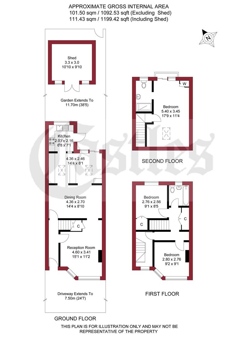 296, Nightingale Road, Edmonton floorplan