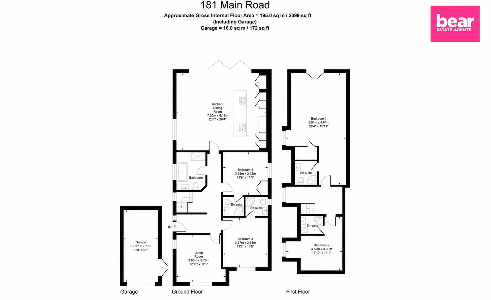 181, Main Road, Hockley floorplan