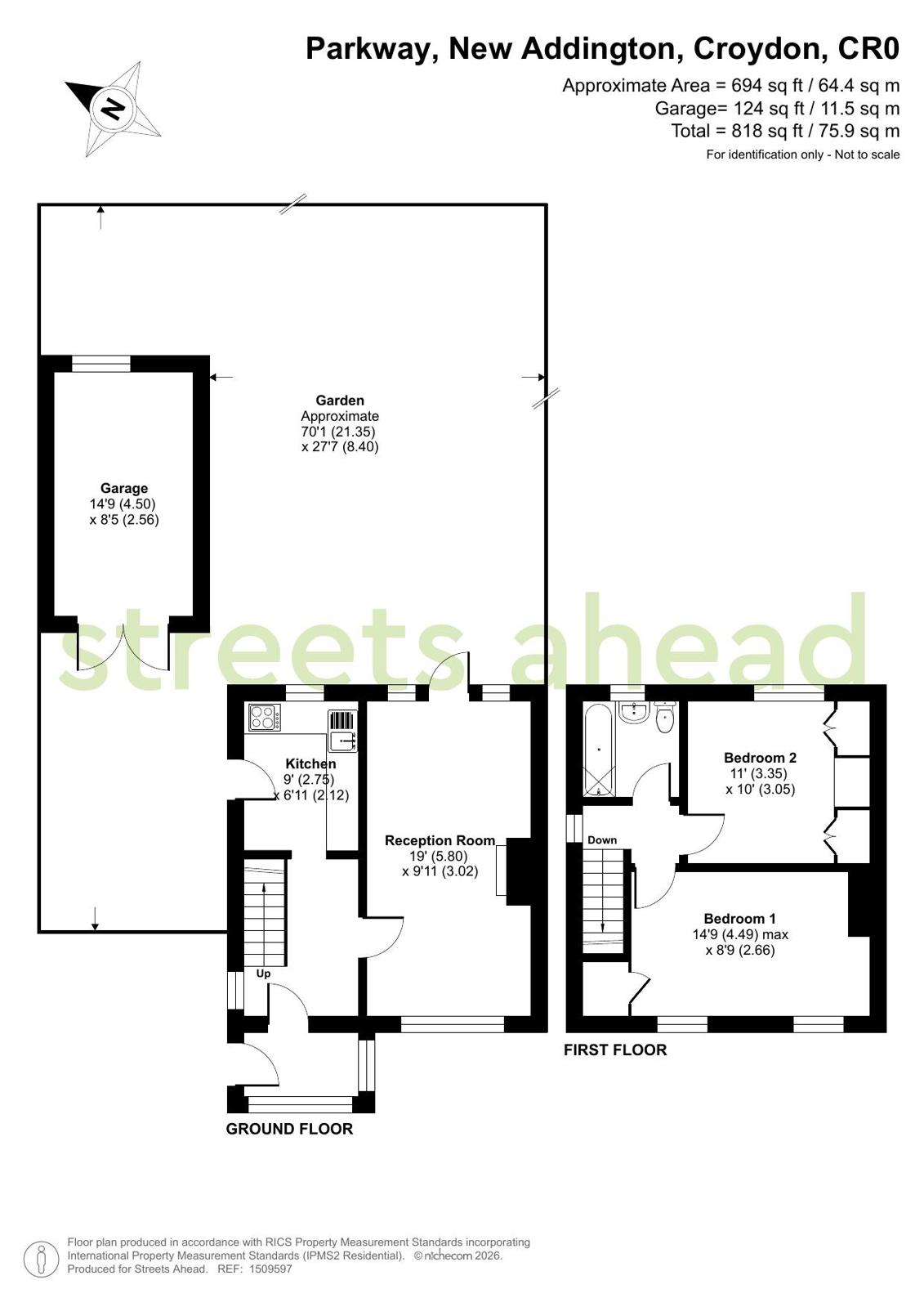 45, Parkway, Croydon floorplan