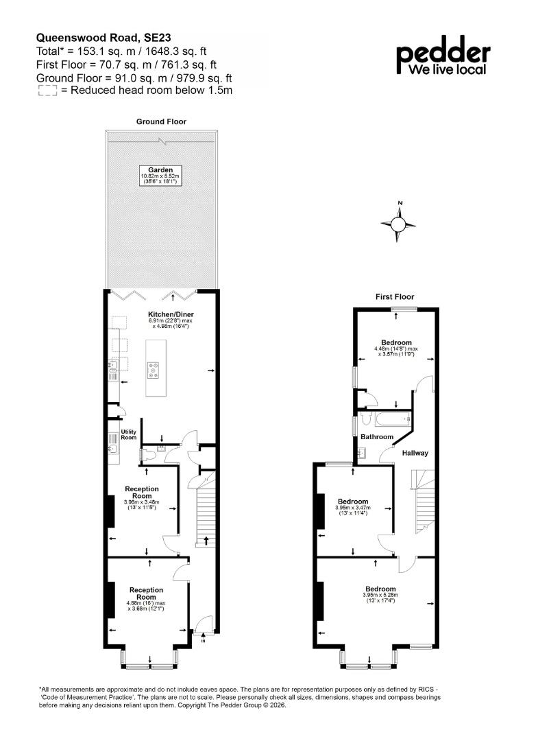 71, Queenswood Road, London floorplan
