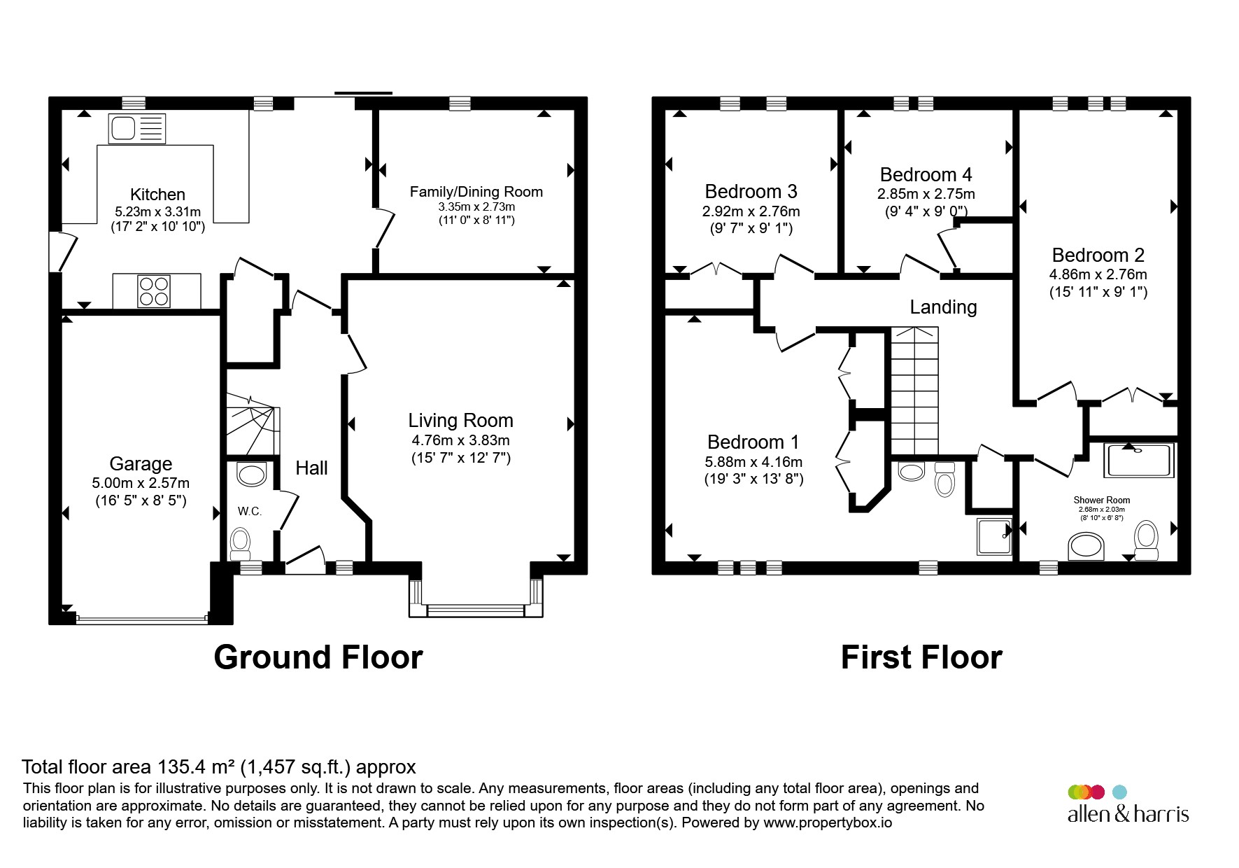 22, Cedar Court, Glasgow floorplan