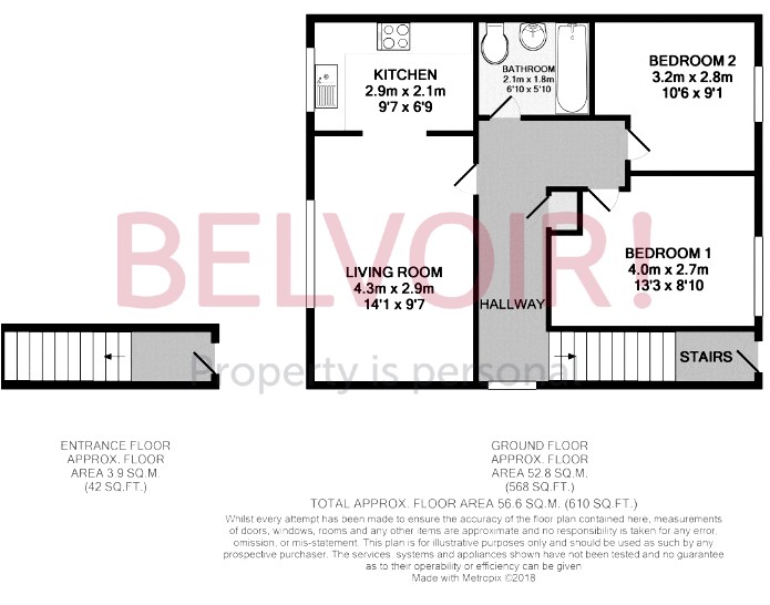 14, Rosedale, Redan Road, Aldershot floorplan