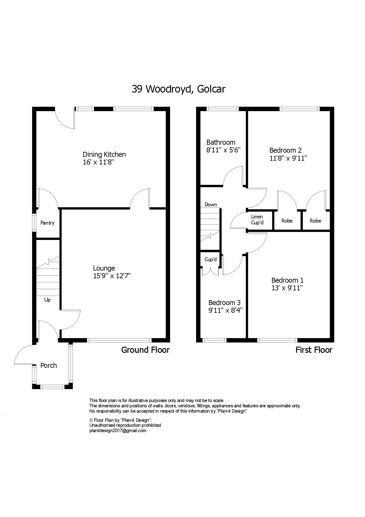 39, Woodroyd, Huddersfield floorplan