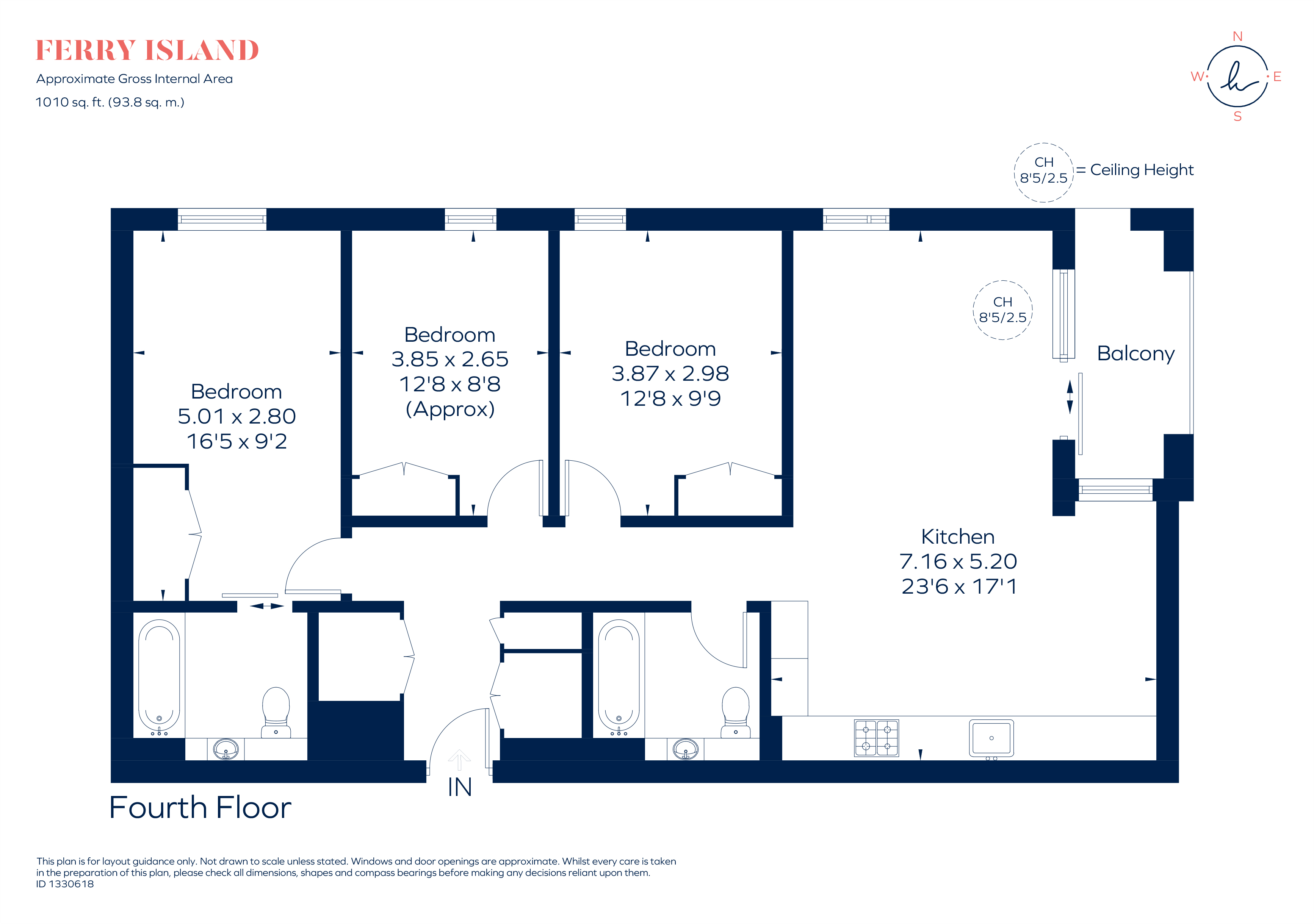 18, Ferry Island, 1, Heart Of Hale Lane, London floorplan