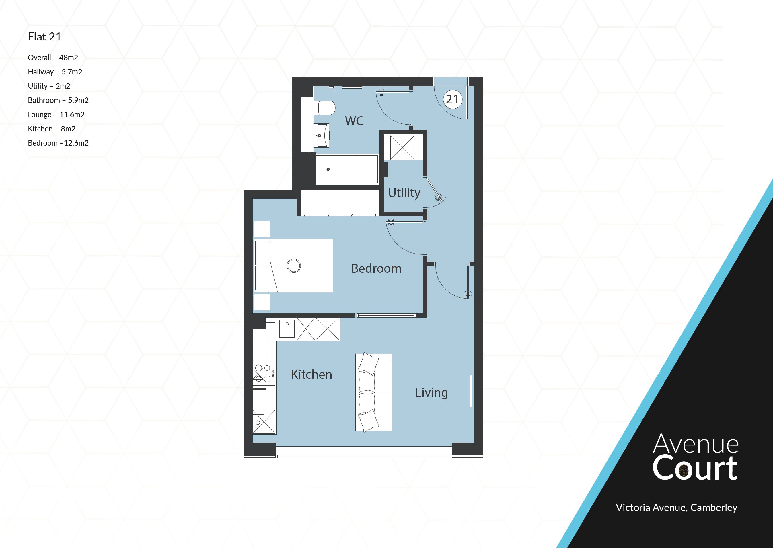 21, Avenue Court, Camberley floorplan