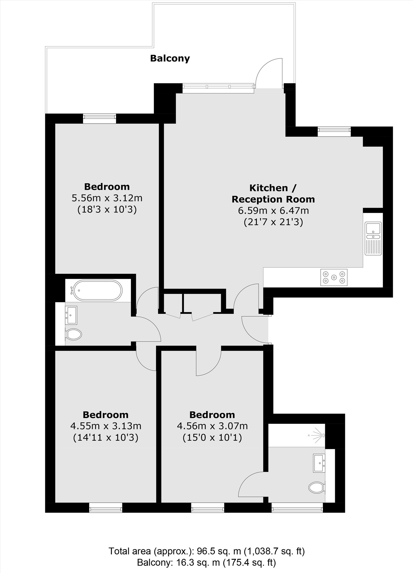 98, Seren Park Gardens, London floorplan
