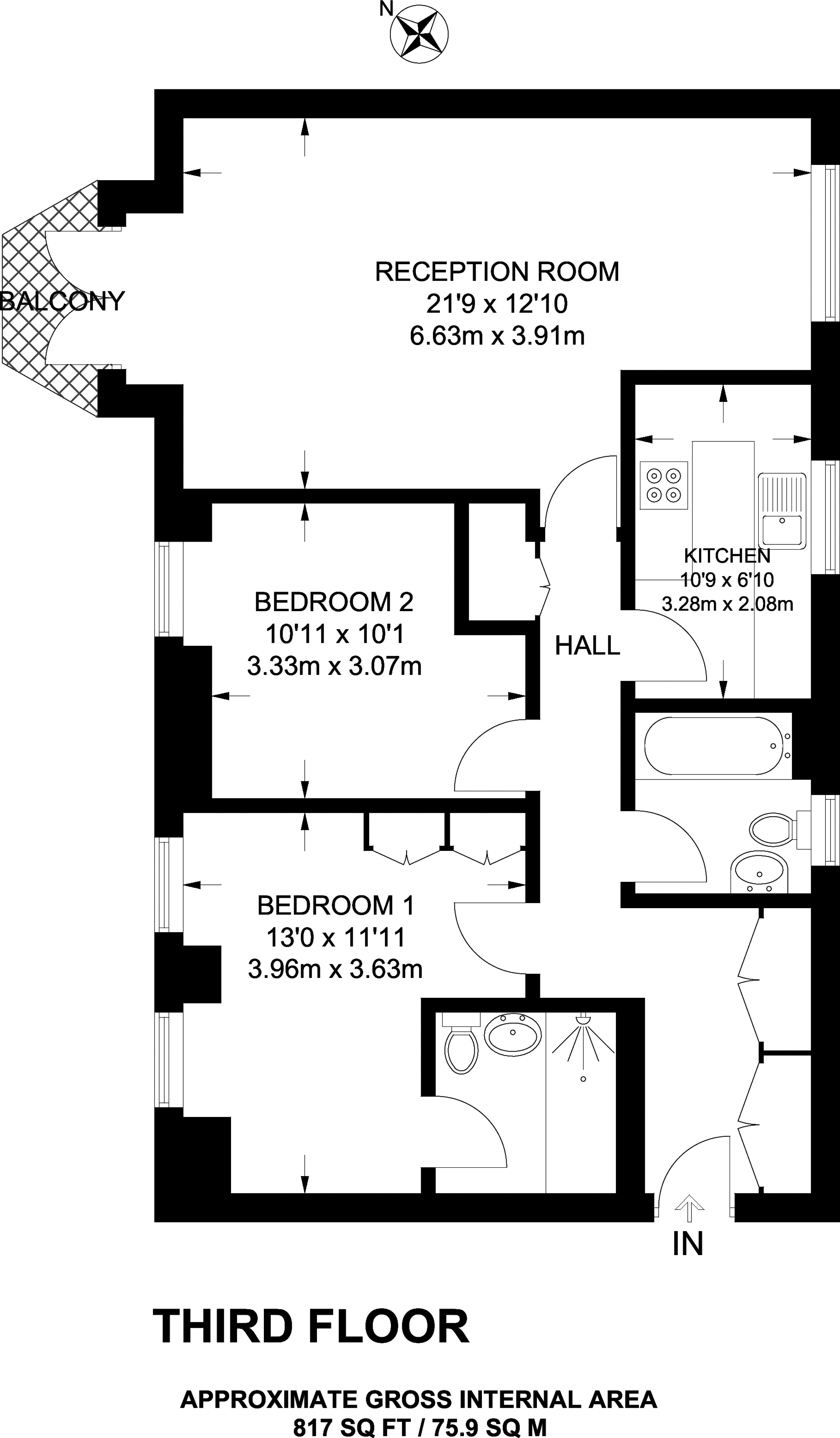 2 Bedrooms Flat to rent in Vincent Square, Westminster SW1P