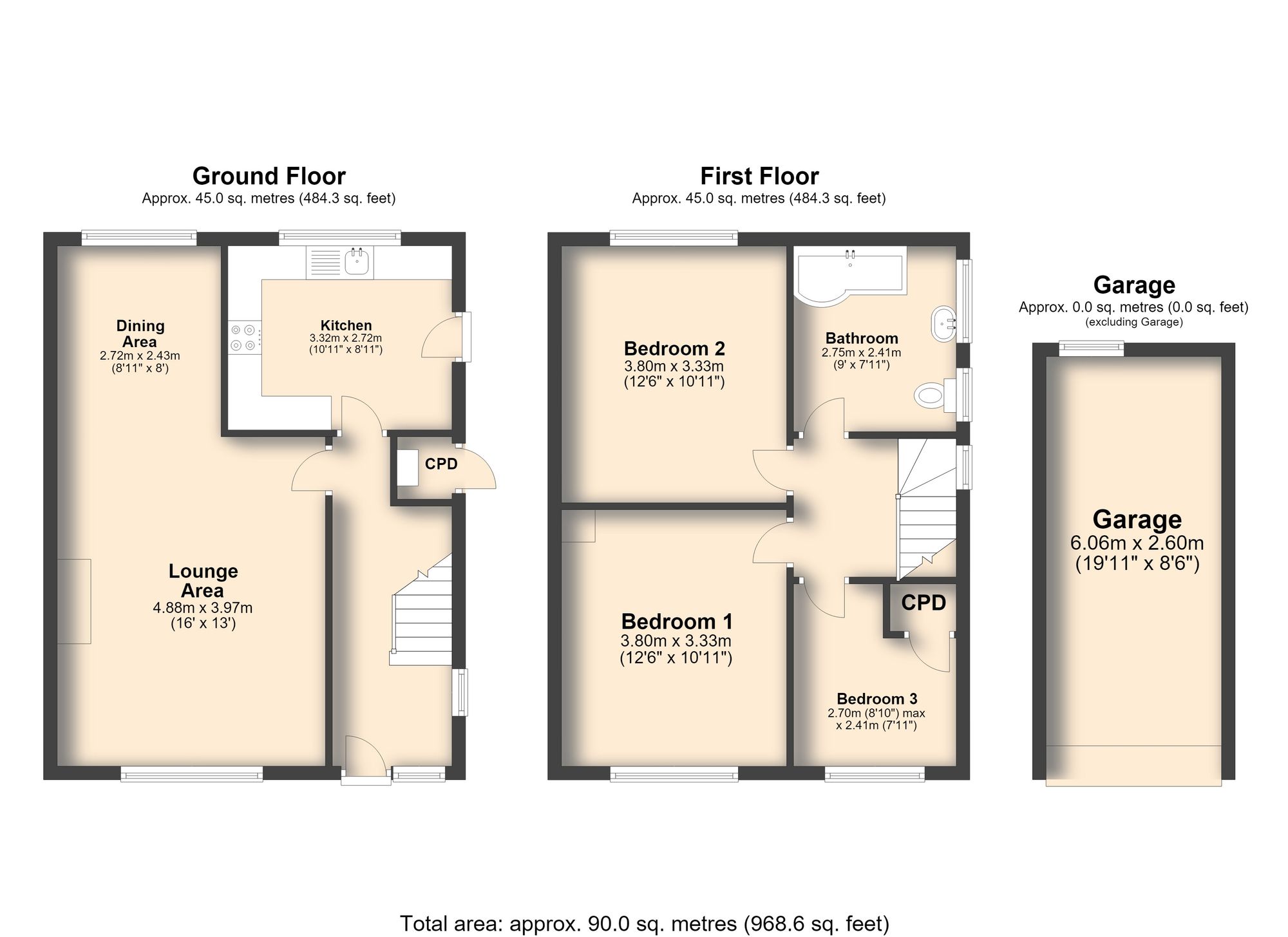 Welbeck Drive, Chesterfield floorplan